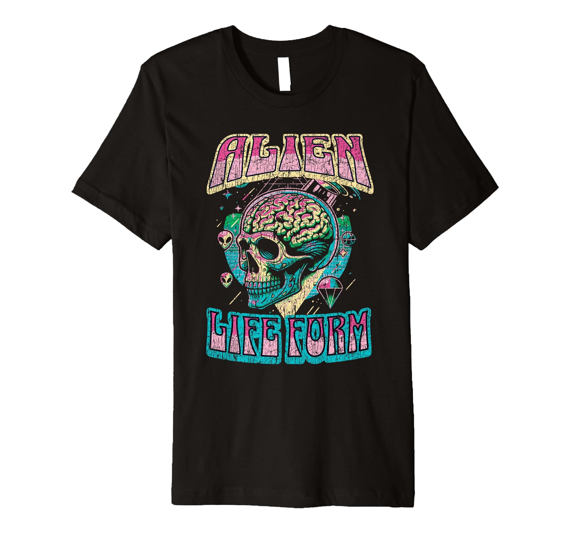 Alien Life Form Alien Head T-Shirt - Casual Everyday Wear Men Women - T-Shirt, Sweatshirt, Hoodie