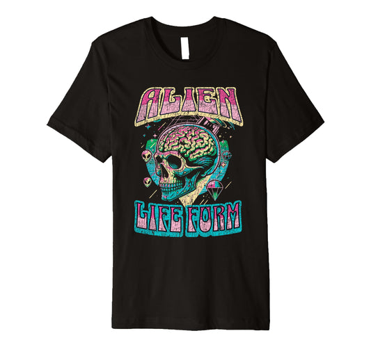 Alien Life Form Alien Head T-Shirt - Casual Everyday Wear Men Women - T-Shirt, Sweatshirt, Hoodie
