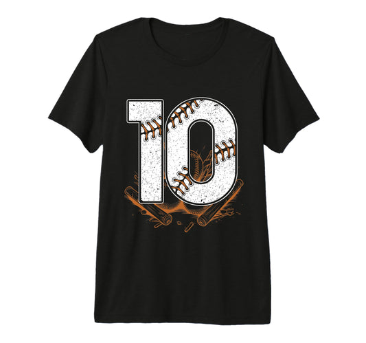 Baseball Birthday 10Th Birthday Party T-Shirt - Graphic Print Men Women - T-Shirt, Sweatshirt, Hoodie