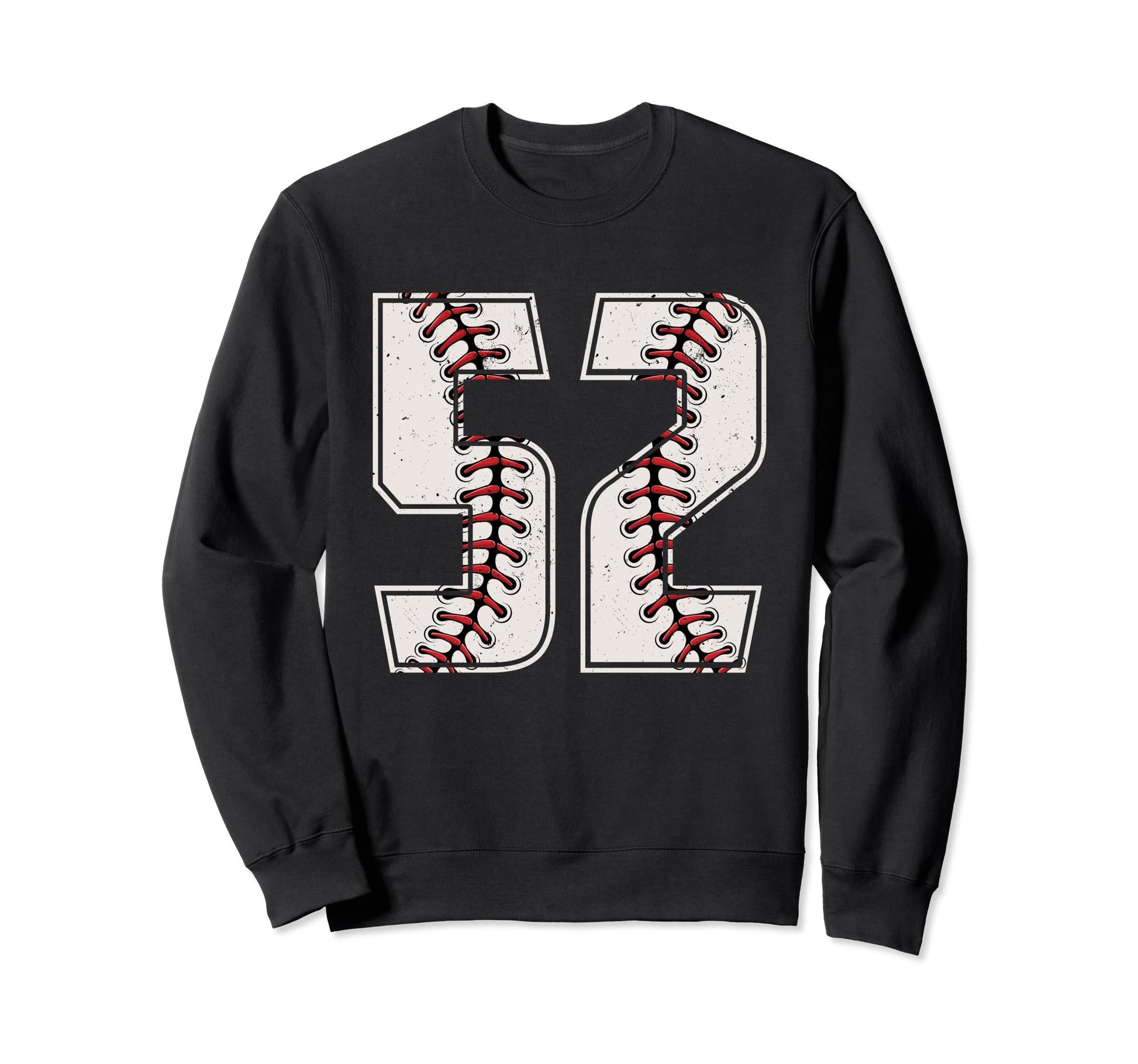Baseball Player Number 52 Fifty Two Sweatshirt - Aesthetic Graphic Unisex - T-Shirt, Sweatshirt, Hoodie