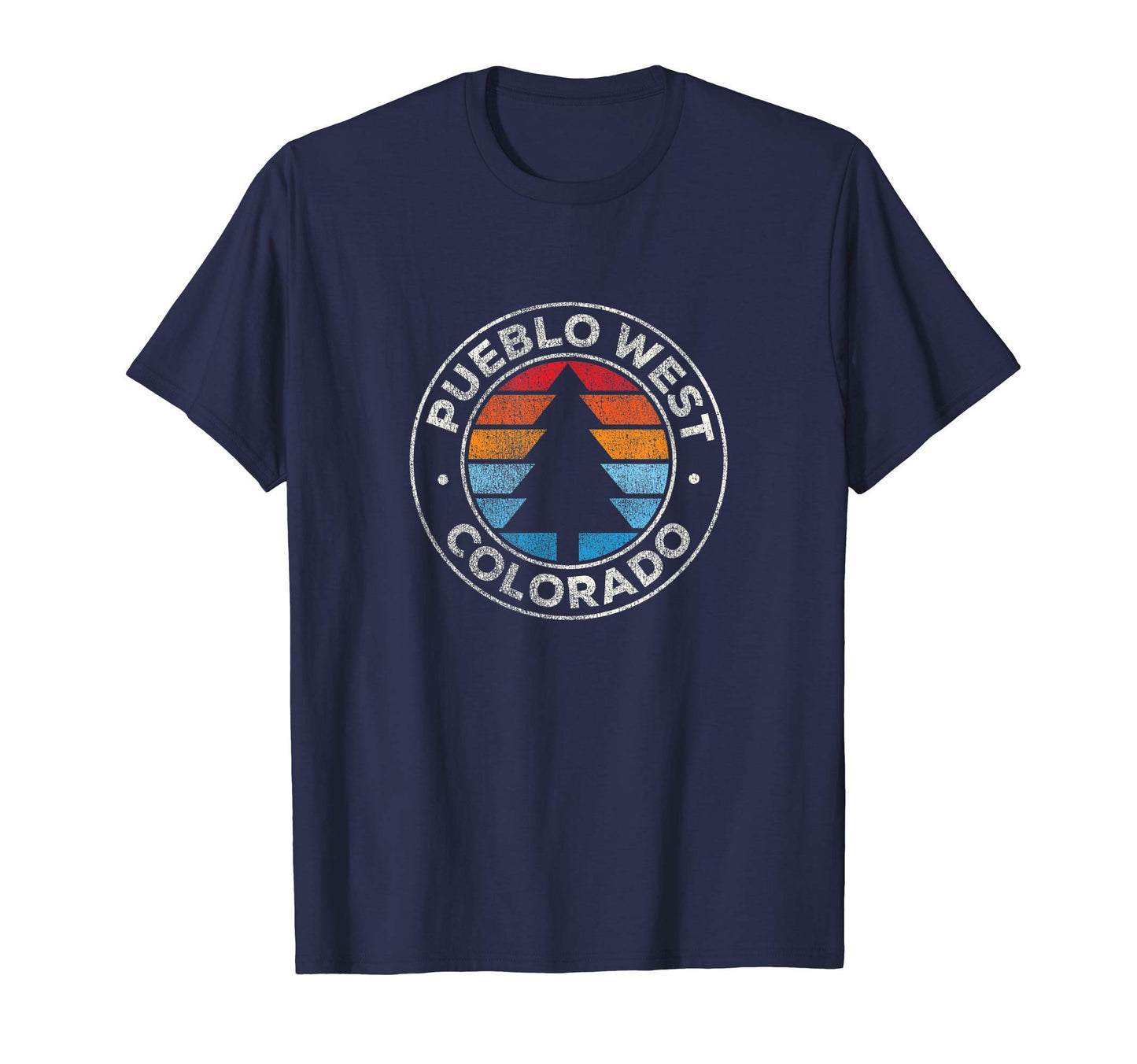 Pueblo West Colorado Co 70S T-Shirt - Trendy Graphic Unisex - T-Shirt, Sweatshirt, Hoodie