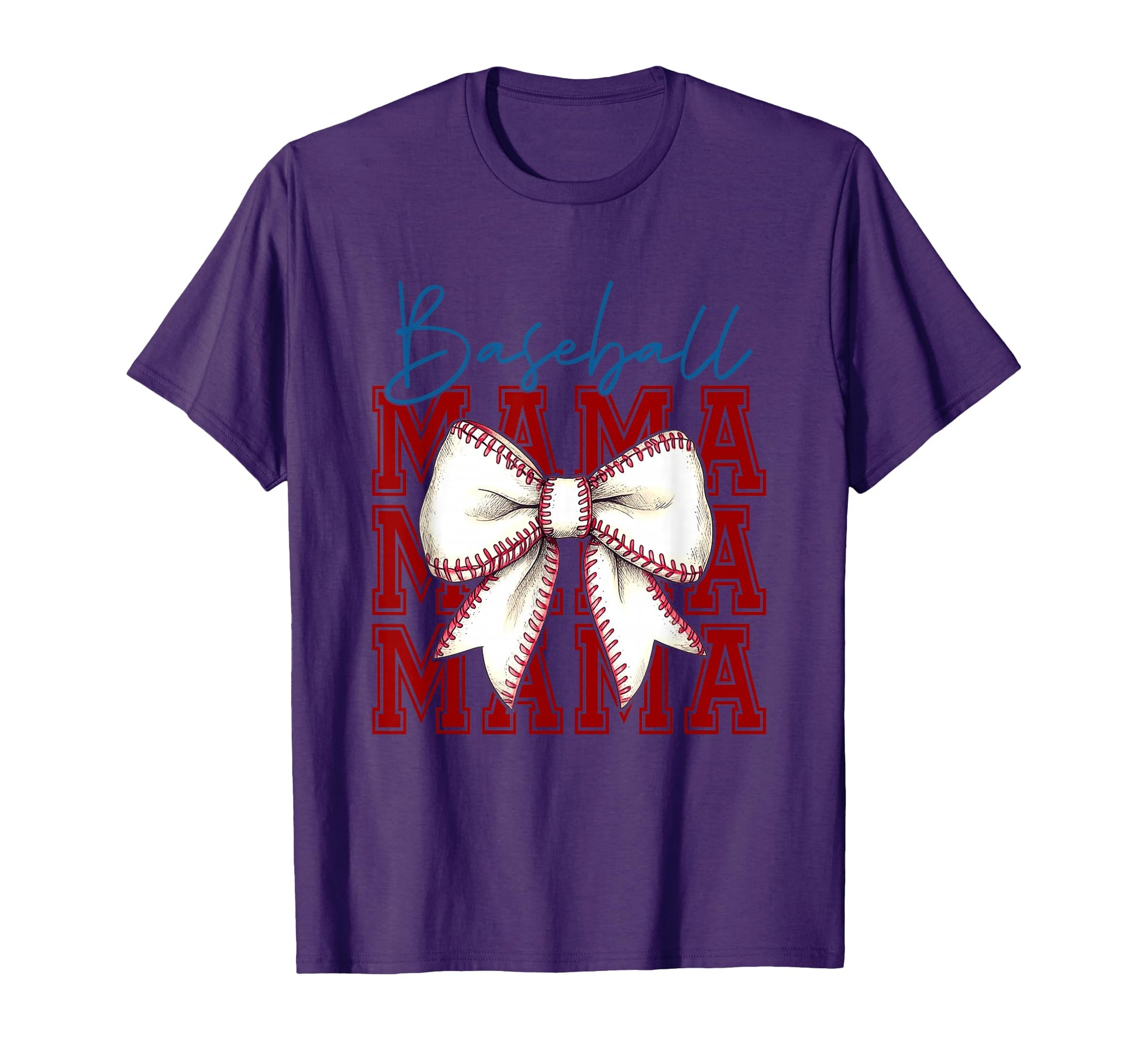 Baseball Mama Bow Unique T-Shirt - Aesthetic Graphic Unisex - T-Shirt, Sweatshirt, Hoodie