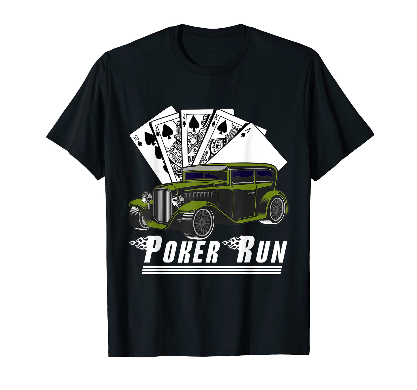 Hot Rod Sedan Poker Run Rat Rod Car Show T-Shirt - Novelty Apparel Unisex - T-Shirt, Sweatshirt, Hoodie