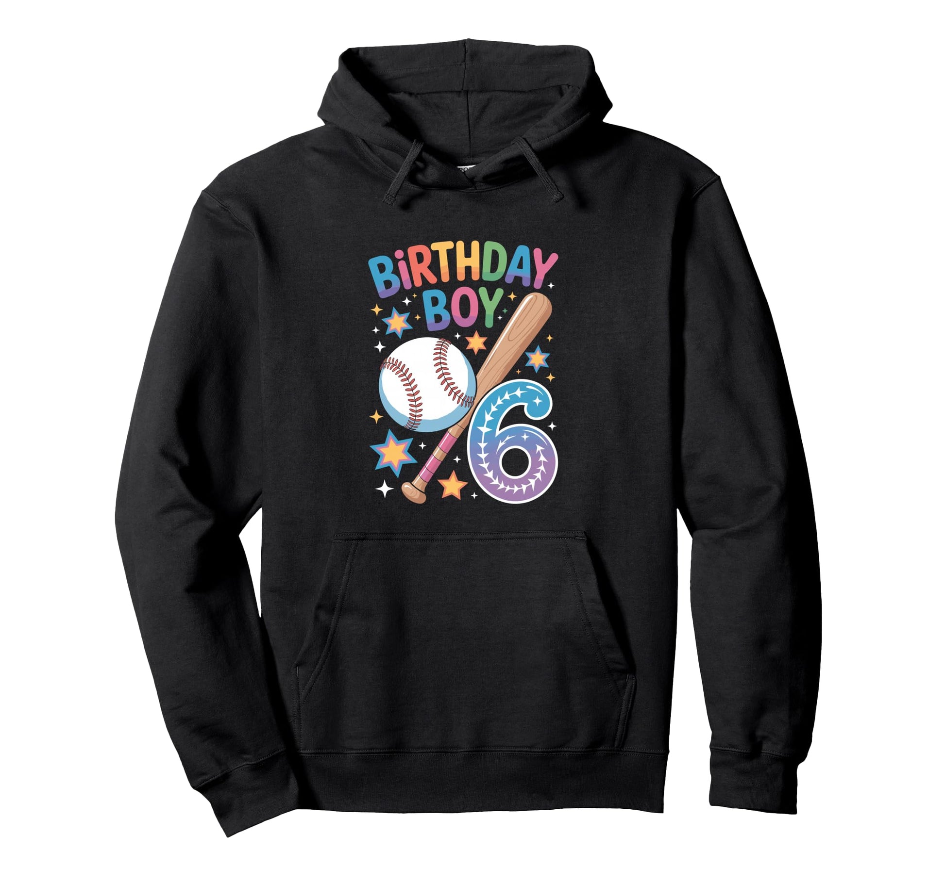 Birthday 6Th Birthday Baseball Hoodie - Fun Novelty Design for Adults - T-Shirt, Sweatshirt, Hoodie