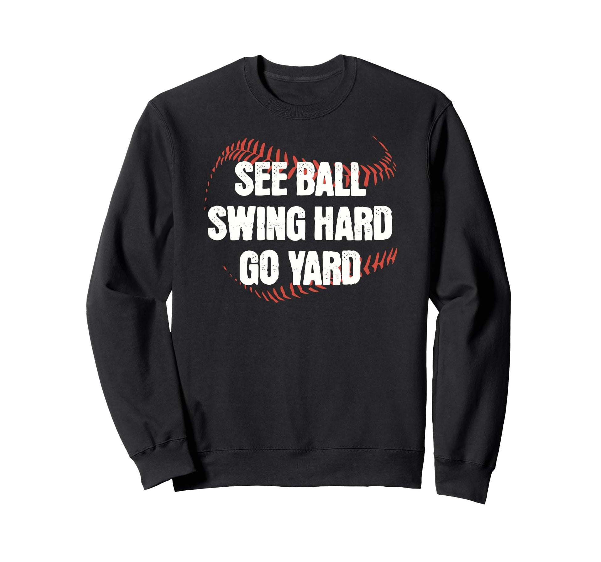 Funny Baseball Seams Home Run See Sweatshirt - Minimalist Print Unisex - T-Shirt, Sweatshirt, Hoodie