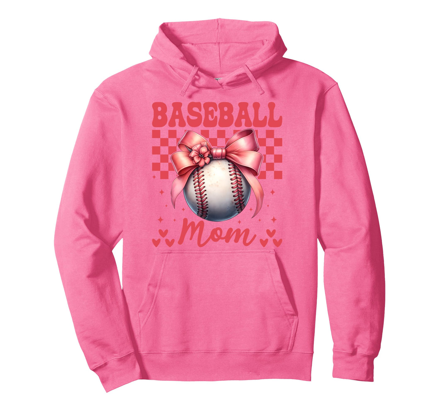 Baseball Mom Baseball Mama Mothers Day Hoodie - Trendy Graphic Unisex - T-Shirt, Sweatshirt, Hoodie