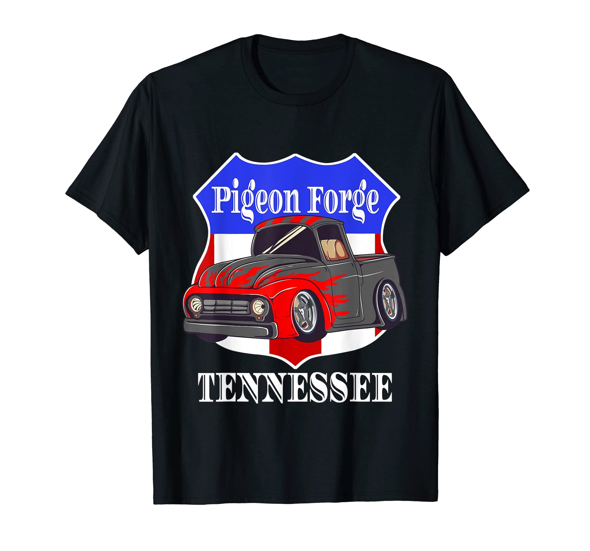 Pigeon Forge Tennessee Hot Rod Run Car T-Shirt - Trendy Graphic Unisex - T-Shirt, Sweatshirt, Hoodie