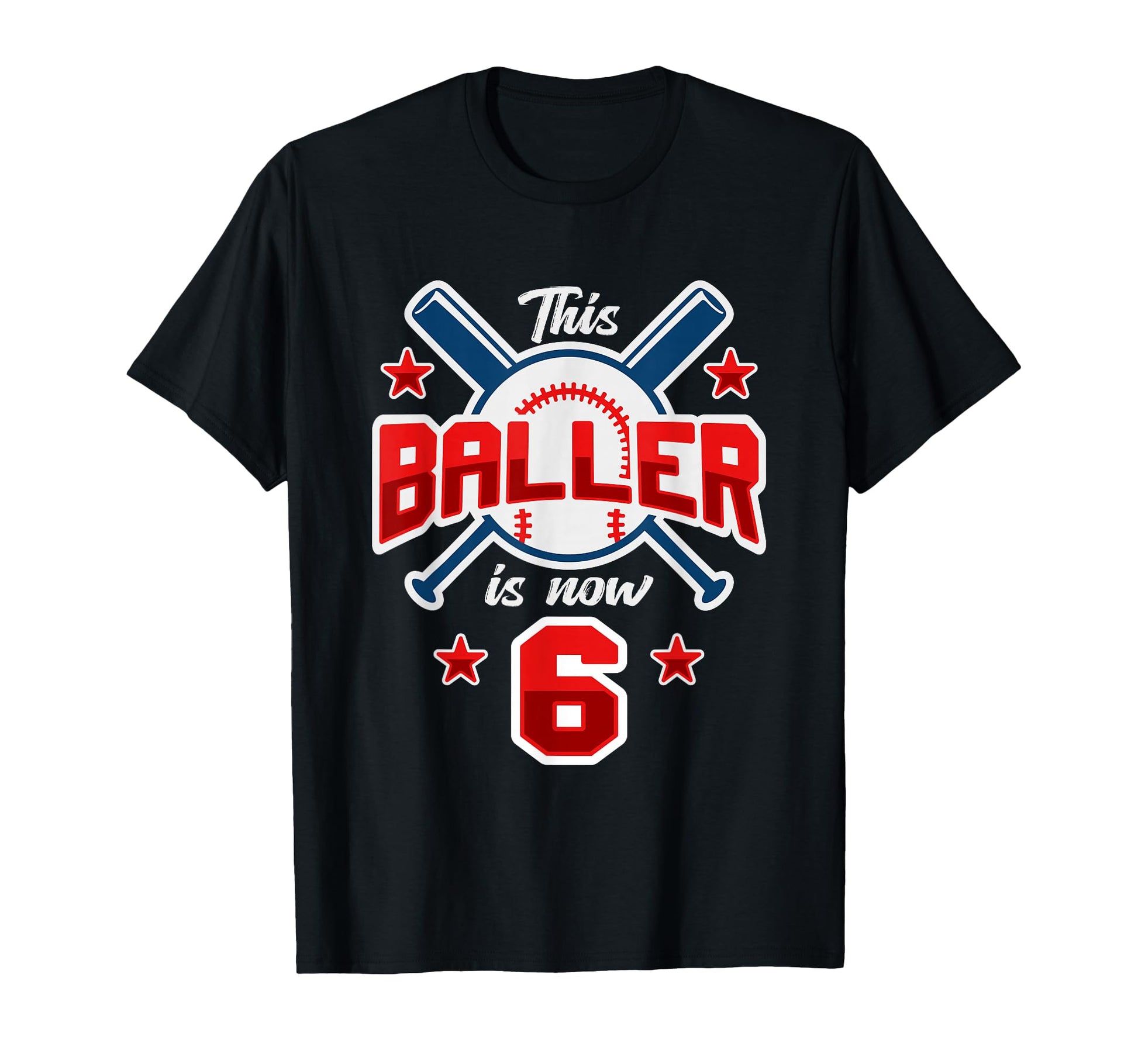 This Baller Is Now 6 Baseball T-Shirt - Streetwear Style for Adults - T-Shirt, Sweatshirt, Hoodie