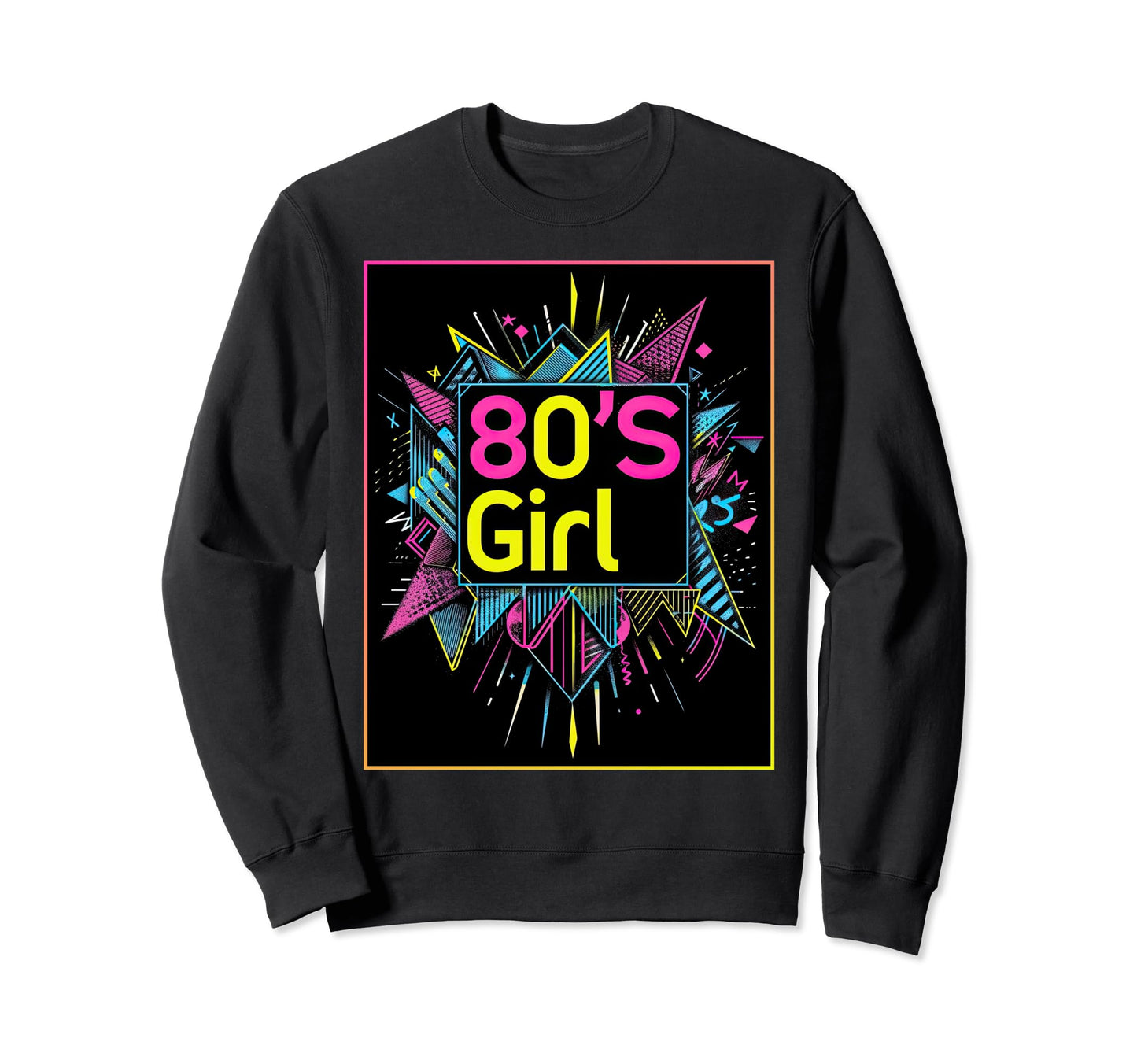 80S Synthwave 1980S Party Costume Sweatshirt - Custom Art Print Men Women - T-Shirt, Sweatshirt, Hoodie