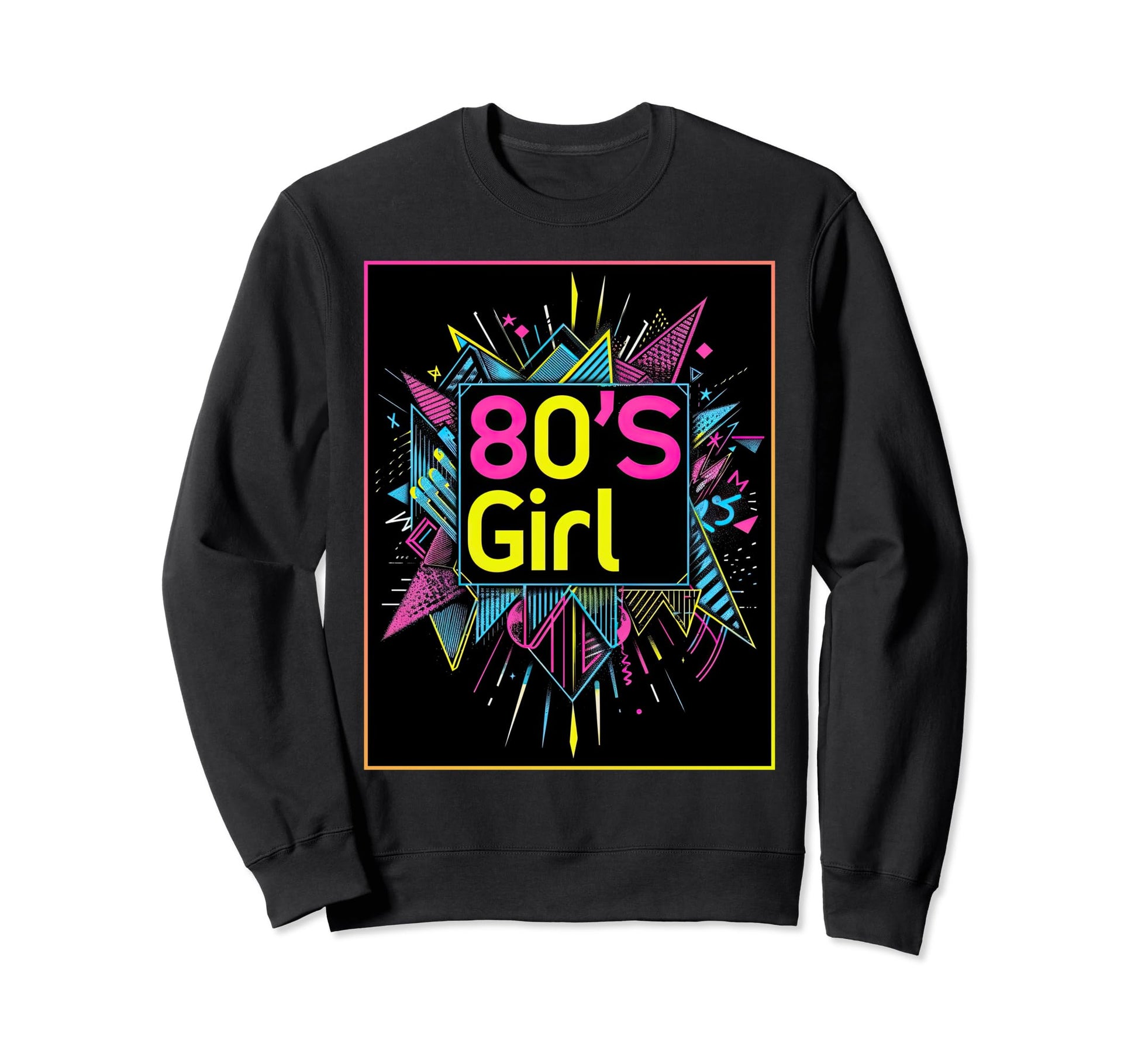 80S Synthwave 1980S Party Costume Sweatshirt - Custom Art Print Men Women - T-Shirt, Sweatshirt, Hoodie