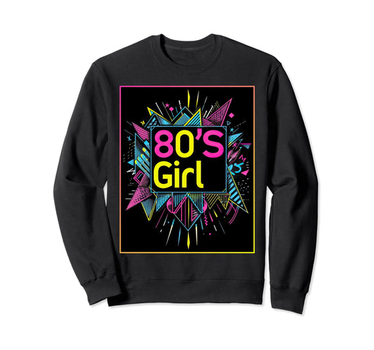 80S Synthwave 1980S Party Costume Sweatshirt - Custom Art Print Men Women - T-Shirt, Sweatshirt, Hoodie