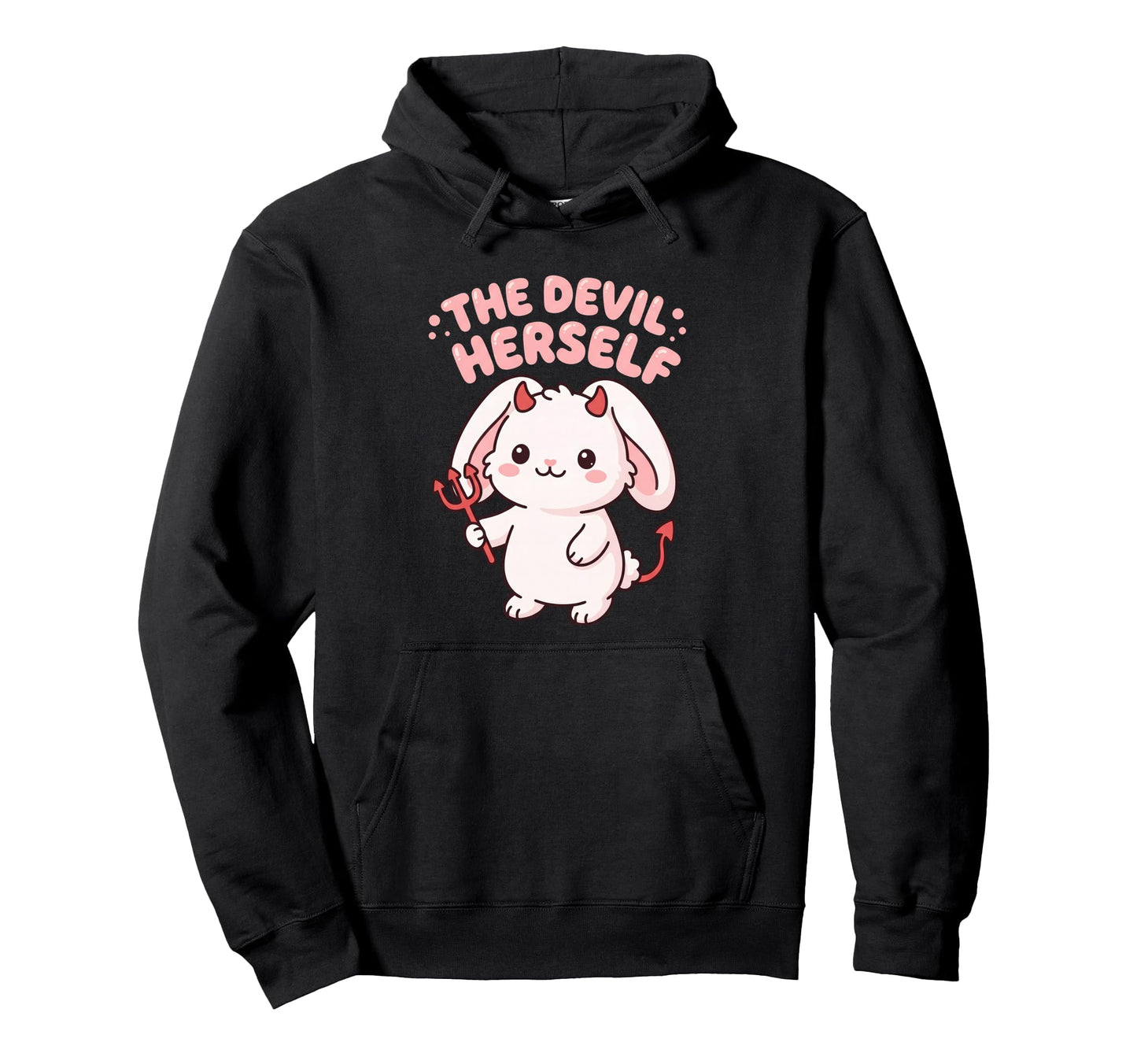 Devil Herself Occult Dark Feminine Hoodie - Aesthetic Graphic Men Women - T-Shirt, Sweatshirt, Hoodie