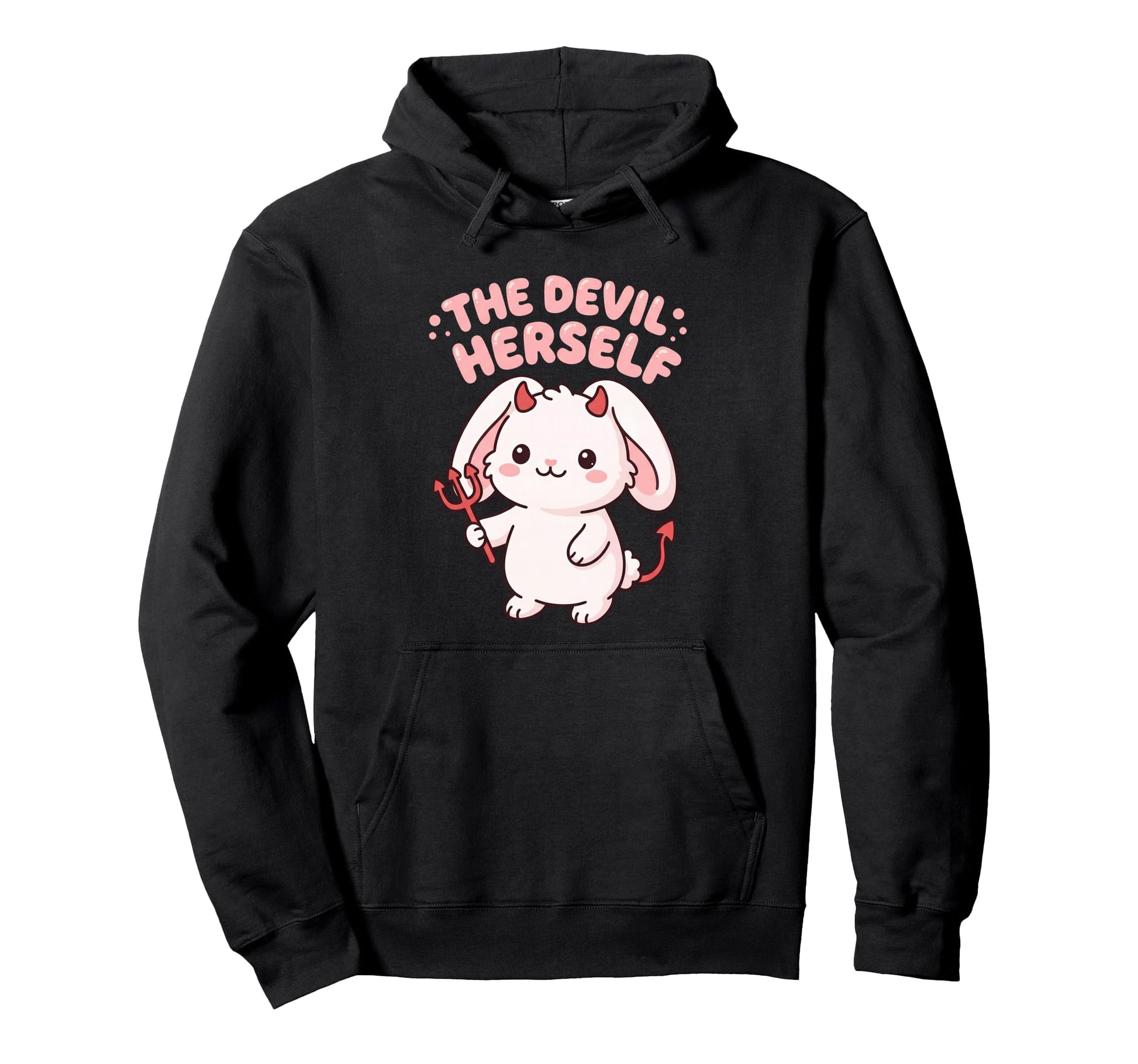 Devil Herself Occult Dark Feminine Hoodie - Aesthetic Graphic Men Women - T-Shirt, Sweatshirt, Hoodie