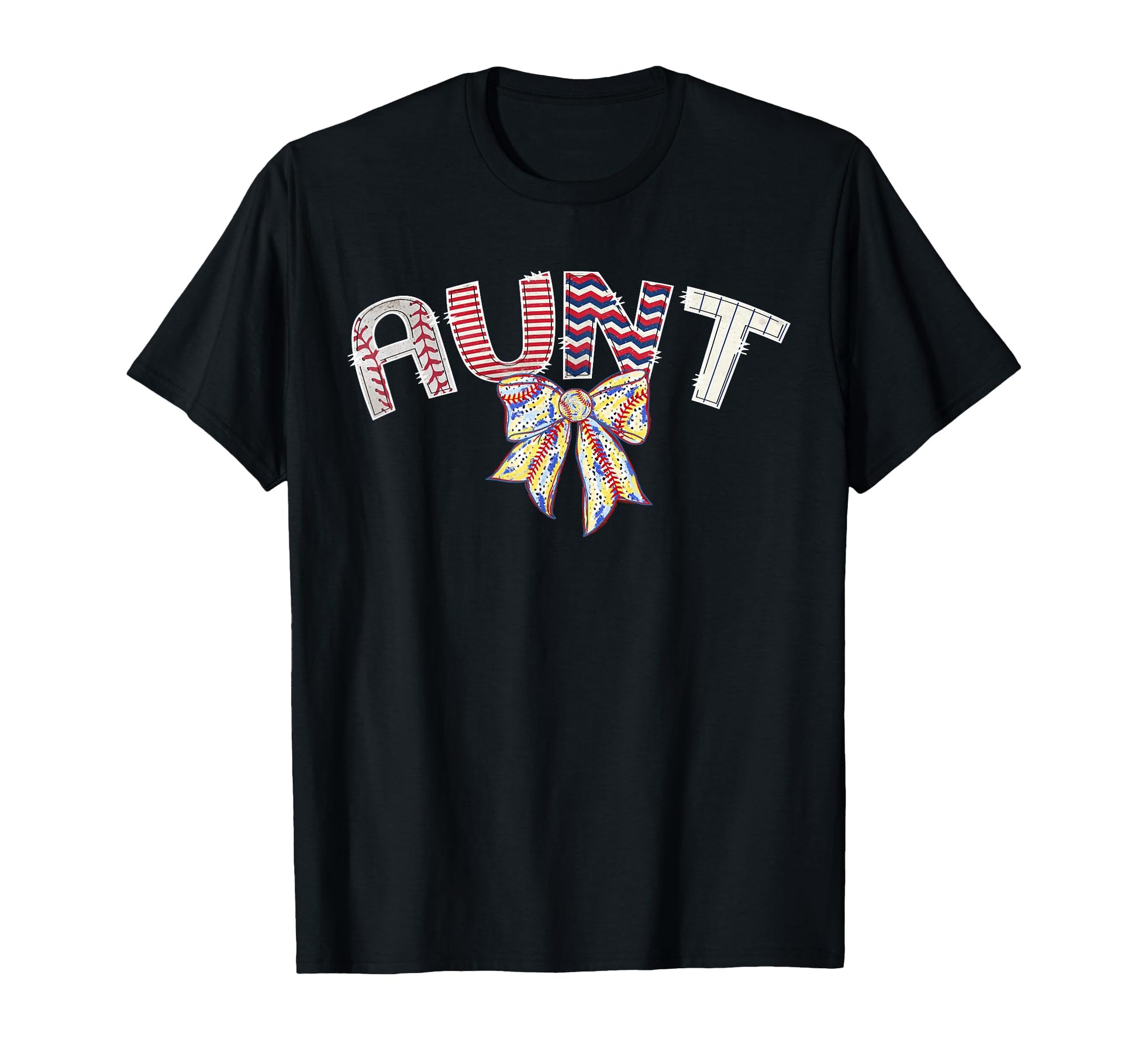 Baseball Aunt Coquette Bow Game T-Shirt - Fun Novelty Design for Adults - T-Shirt, Sweatshirt, Hoodie