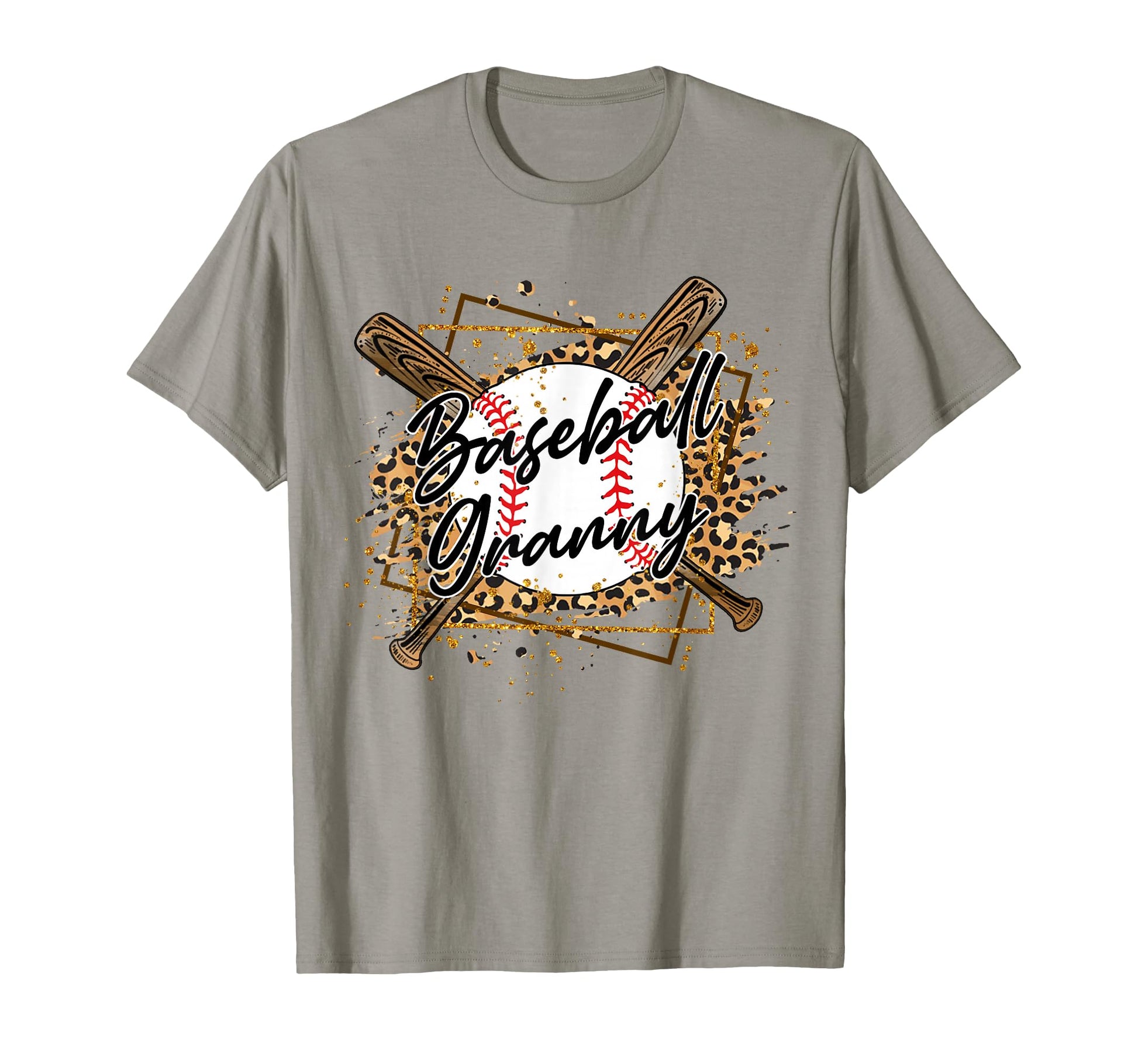 Funny Baseball Granny Leopard T-Shirt - Minimalist Print Men Women - T-Shirt, Sweatshirt, Hoodie