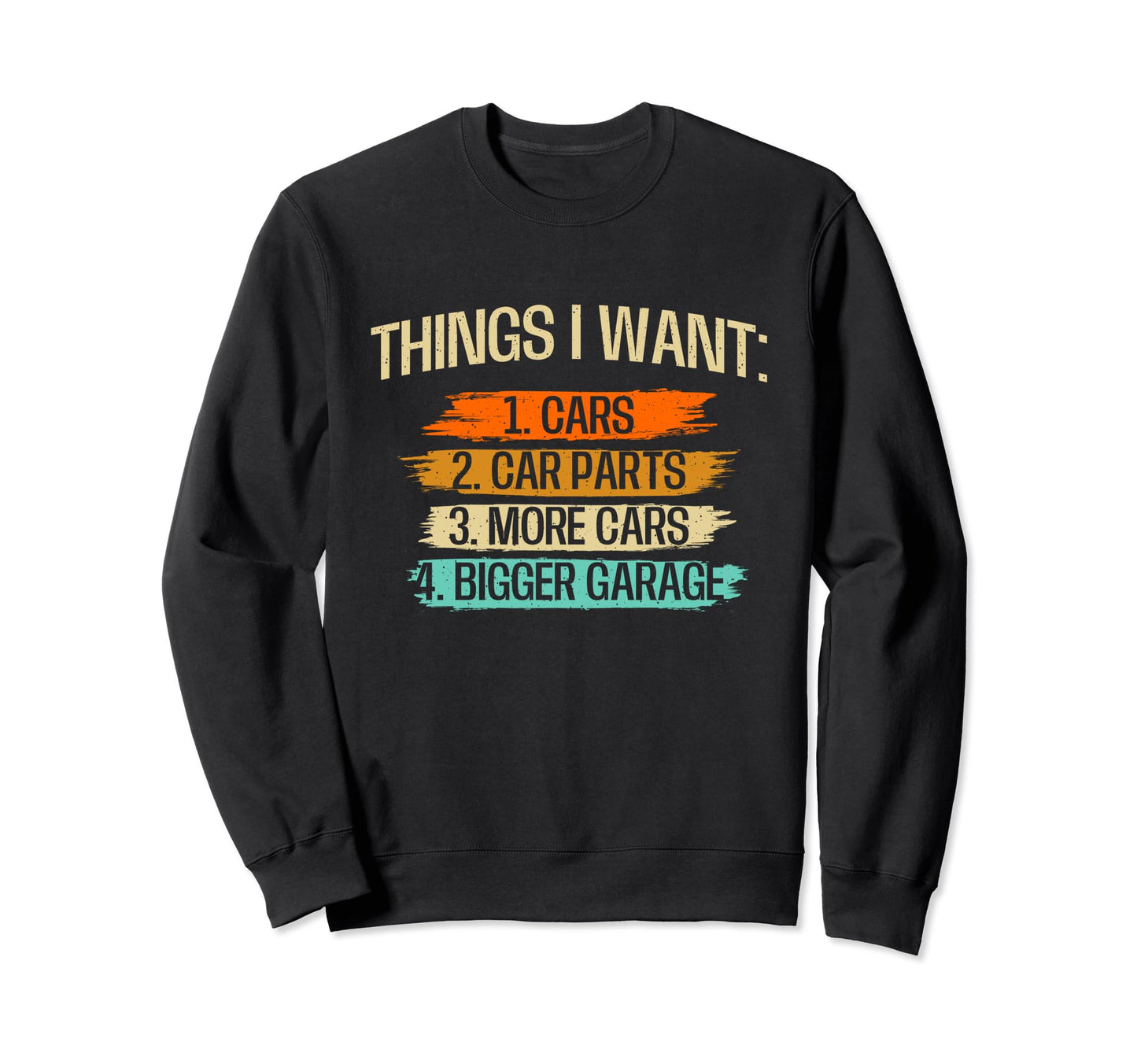 Things I Want Car Parts Sweatshirt - Aesthetic Graphic Men Women - T-Shirt, Sweatshirt, Hoodie