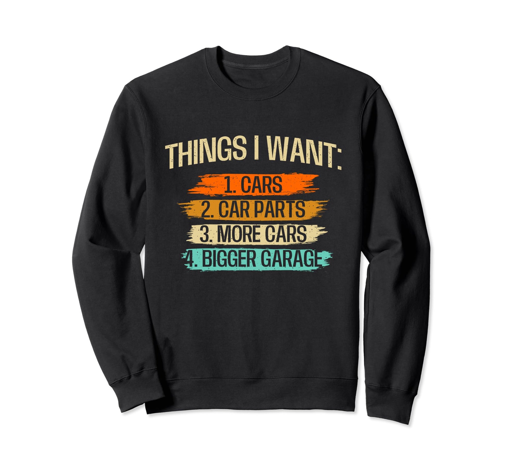 Things I Want Car Parts Sweatshirt - Aesthetic Graphic Men Women - T-Shirt, Sweatshirt, Hoodie