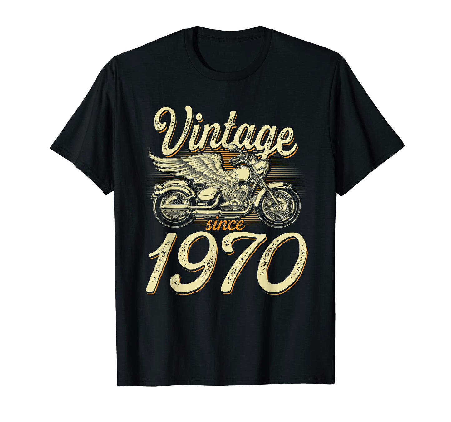 1970 Motorcycle Biker Funny 52Nd T-Shirt - Trendy Graphic for Adults - T-Shirt, Sweatshirt, Hoodie