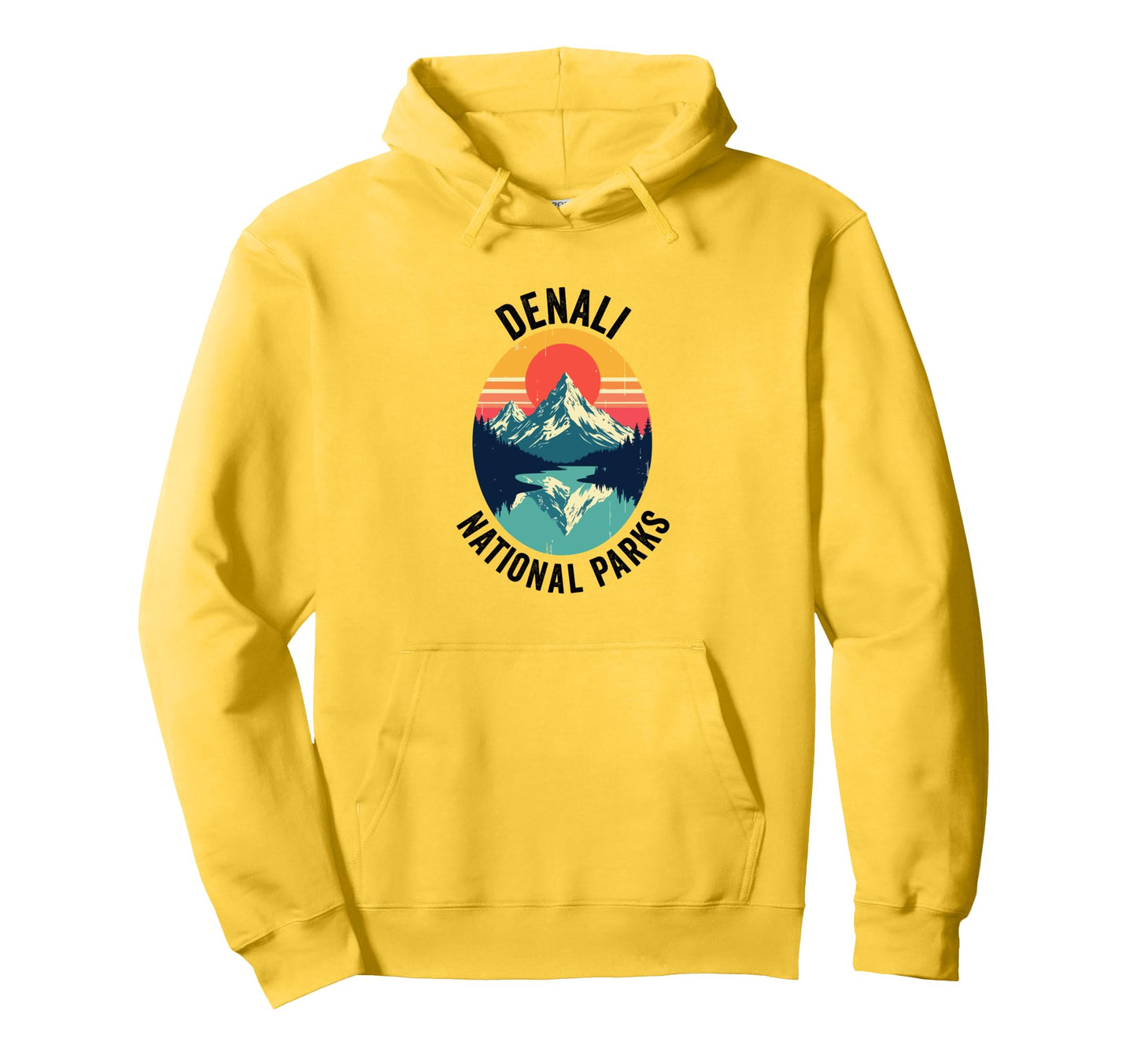 Denali National Park Souvenir Alaska Hoodie - Aesthetic Graphic Unisex - T-Shirt, Sweatshirt, Hoodie