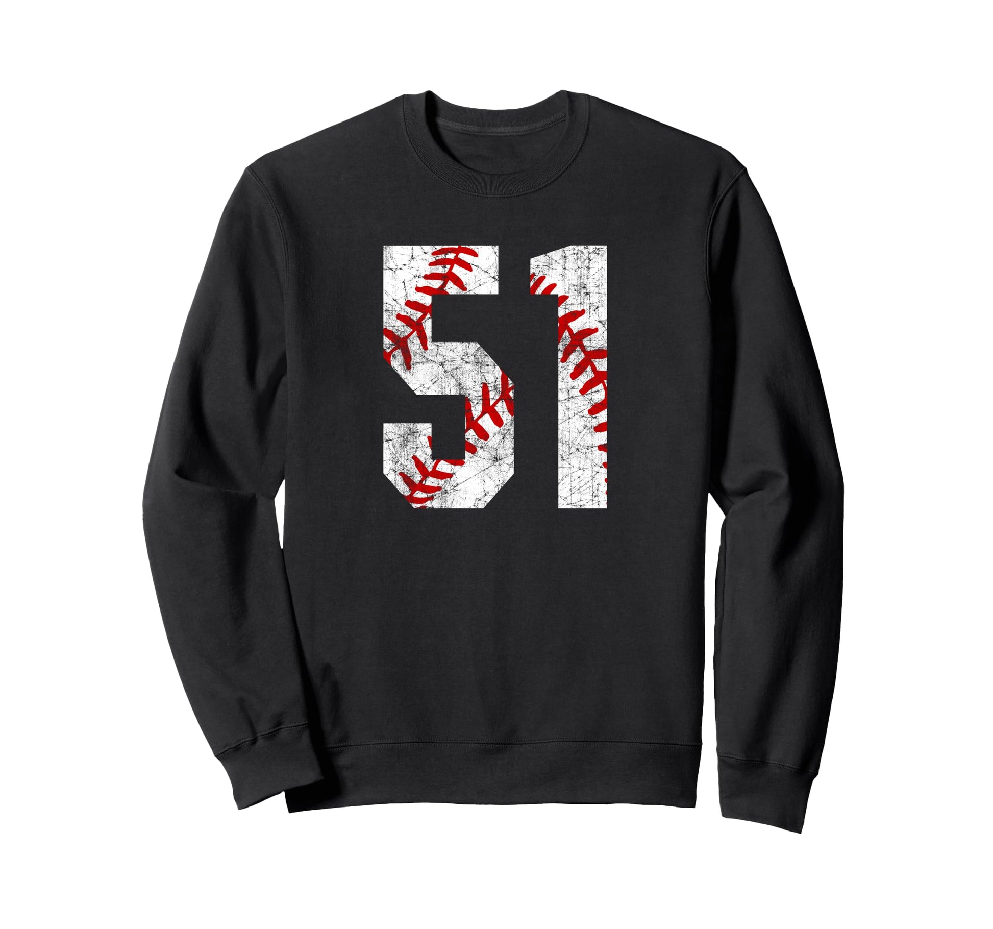 Baseball Mom 51 Jersey Baseball Sweatshirt - Graphic Print Men Women - T-Shirt, Sweatshirt, Hoodie