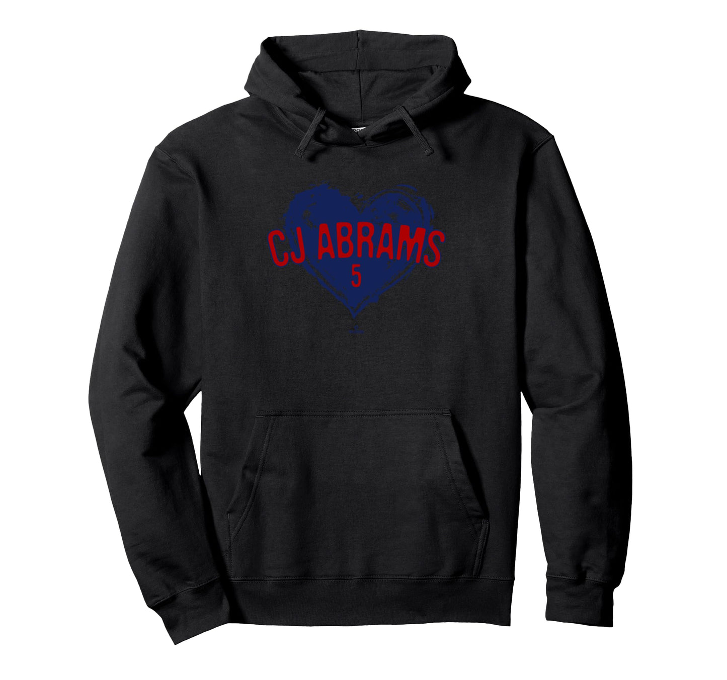 Distressed Heart Cj Abrams Washington Hoodie - Streetwear Style for Adults - T-Shirt, Sweatshirt, Hoodie