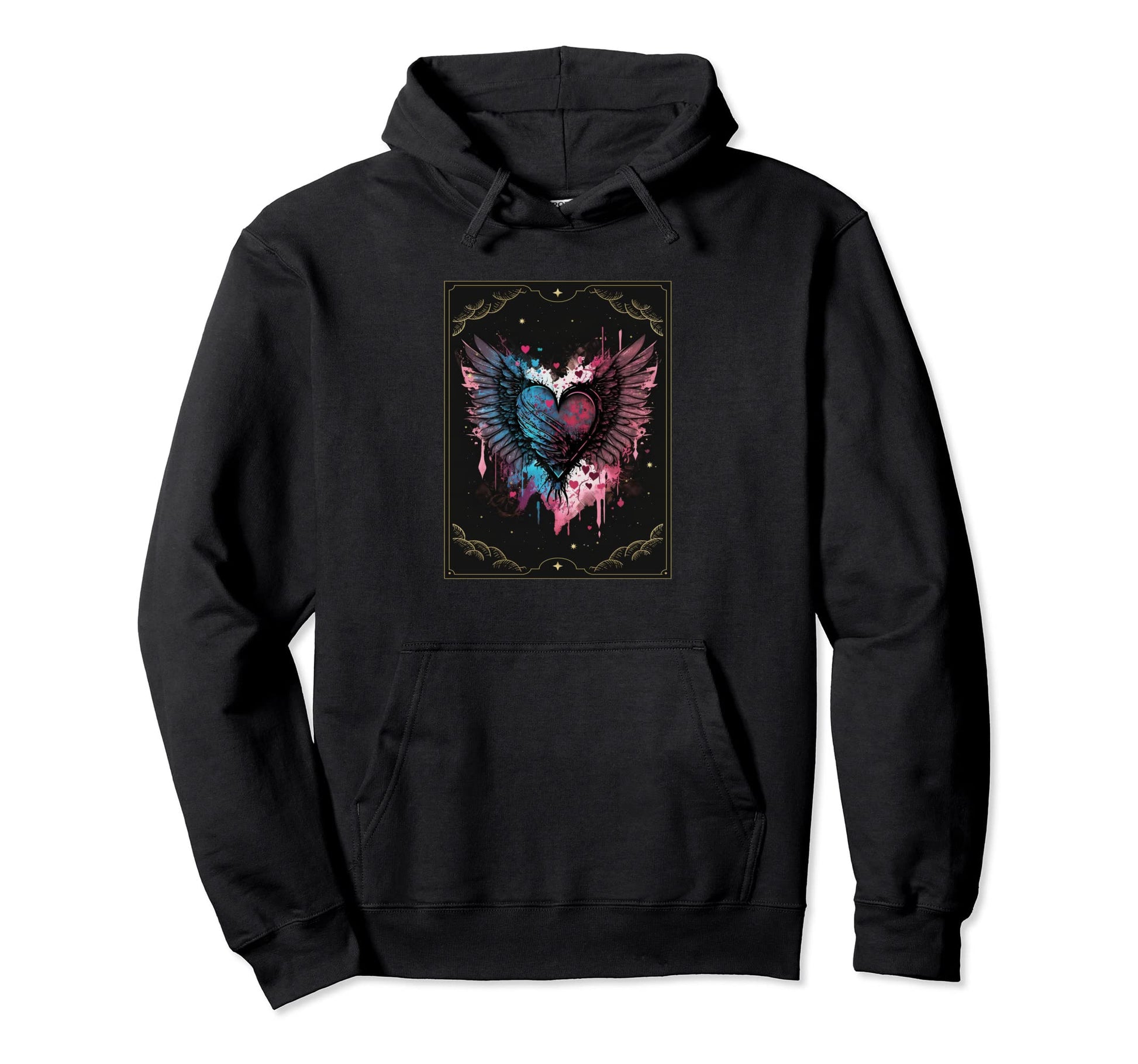 Y2K Aesthetic Heart Fairy Angel Wings Hoodie - Novelty Apparel Men Women - T-Shirt, Sweatshirt, Hoodie