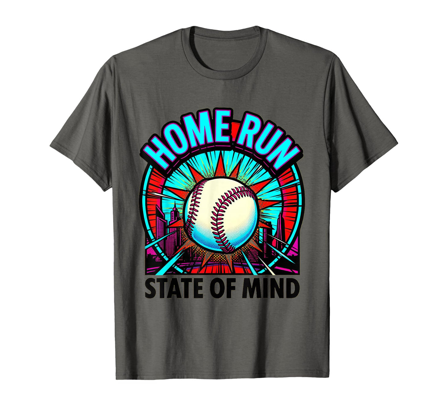 San Diego Baseball Home Run State Mind T-Shirt - Graphic Print Unisex - T-Shirt, Sweatshirt, Hoodie