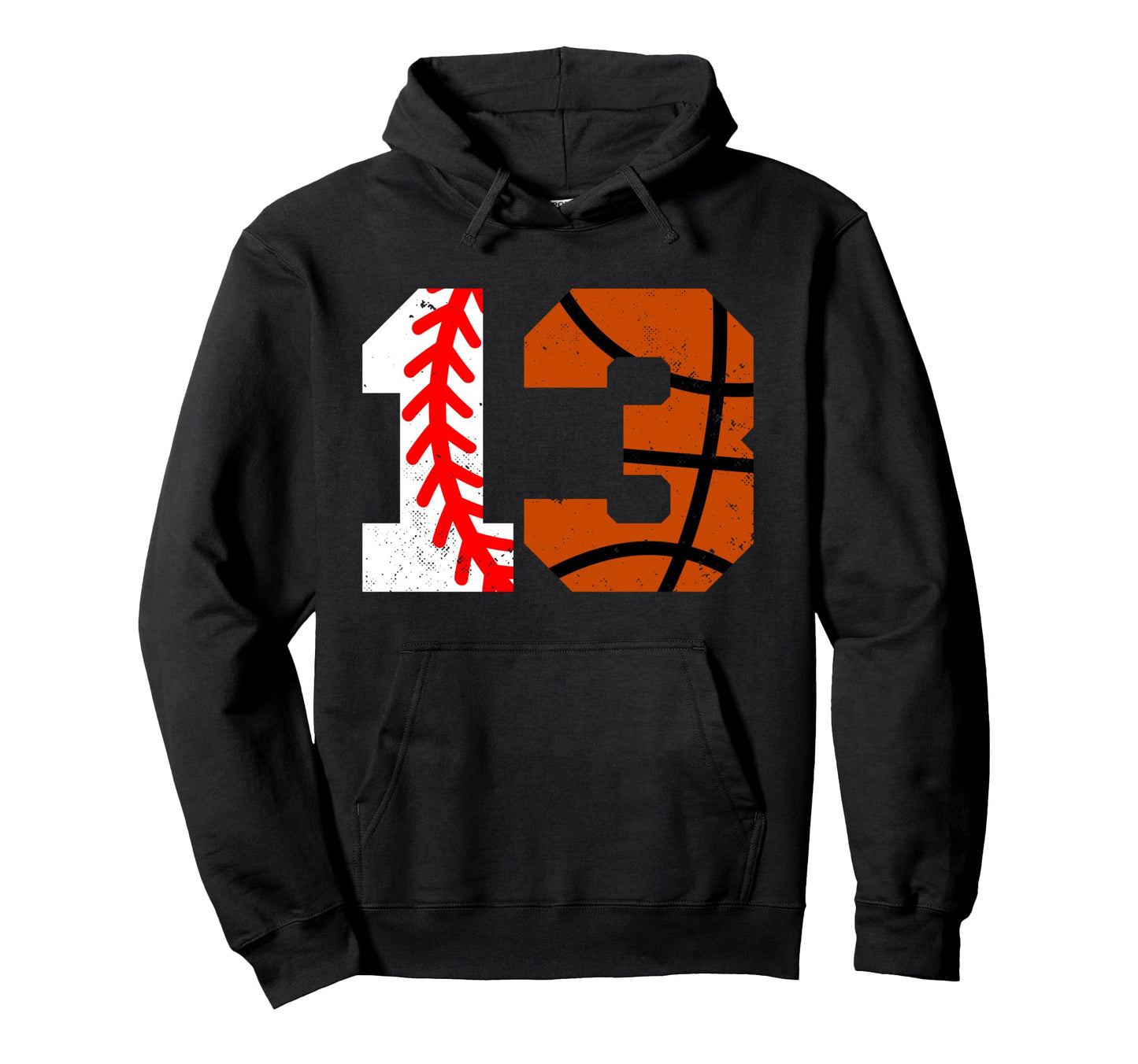 Baseball Basketball Number 13 Jersey Hoodie - Custom Art Print Men Women - T-Shirt, Sweatshirt, Hoodie
