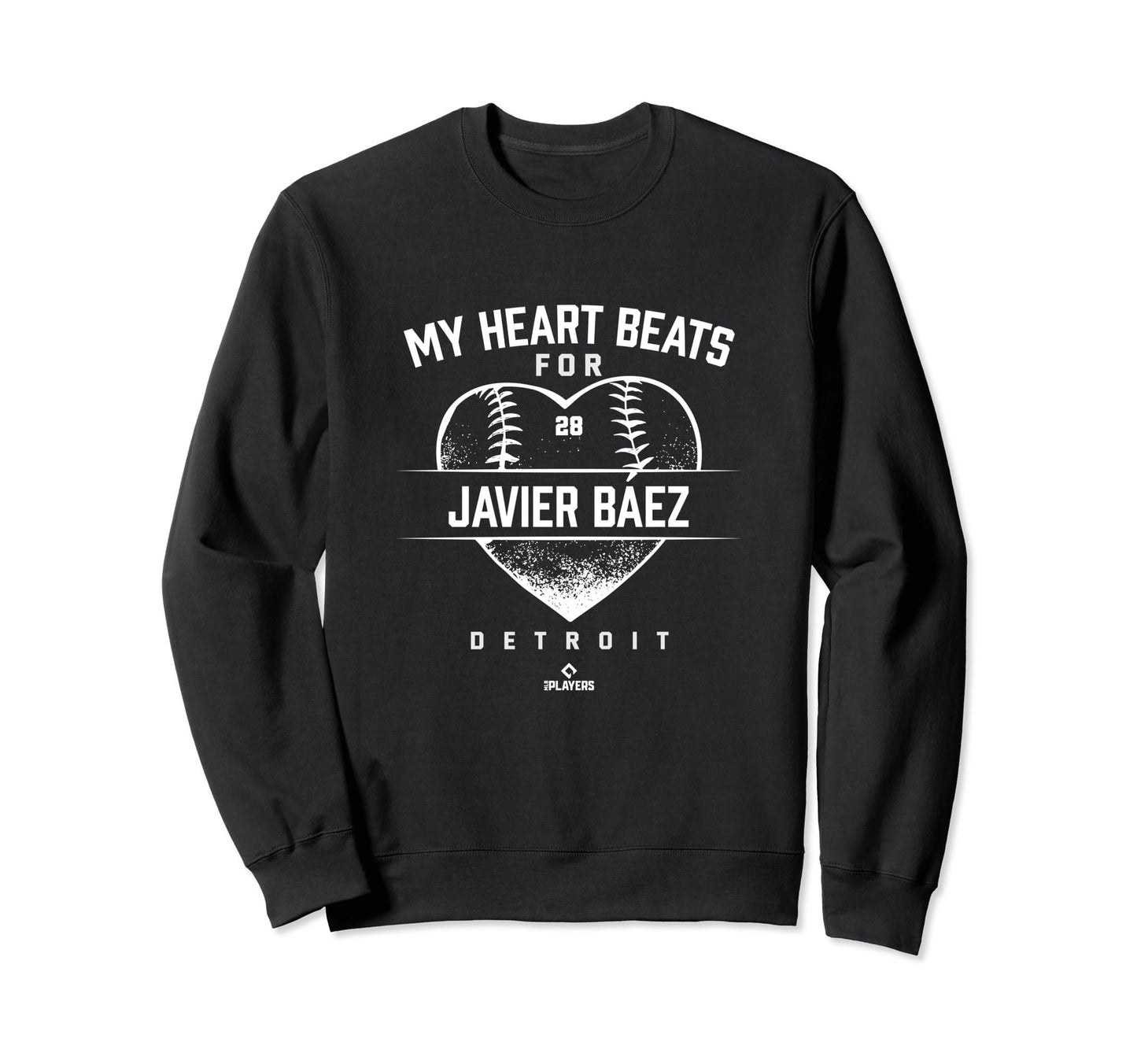 My Heart Beats Javier Baez New York Sweatshirt - Graphic Print for Adults - T-Shirt, Sweatshirt, Hoodie