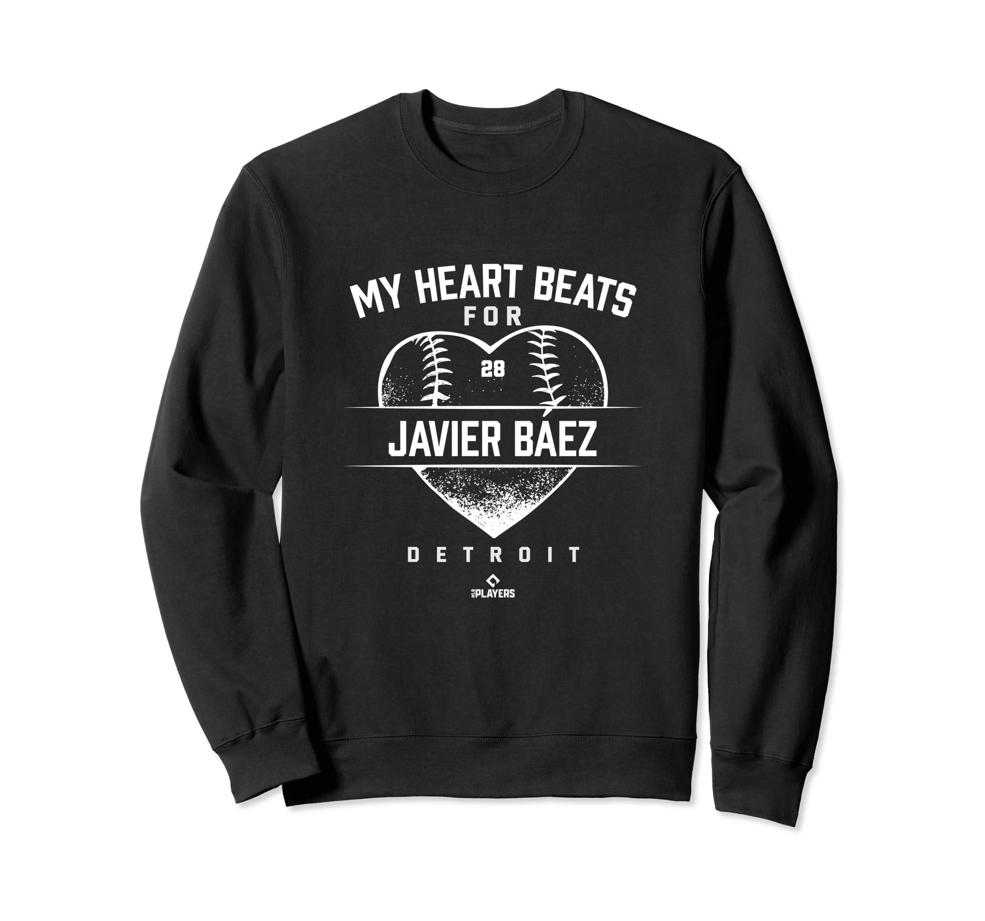 My Heart Beats Javier Baez New York Sweatshirt - Graphic Print for Adults - T-Shirt, Sweatshirt, Hoodie
