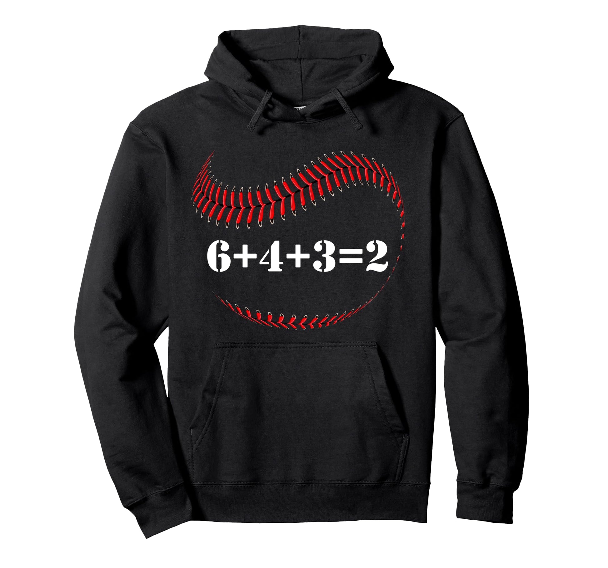 Funny Baseball Gift 6 4 3 2 Baseball Hoodie - Fun Novelty Design Men Women - T-Shirt, Sweatshirt, Hoodie