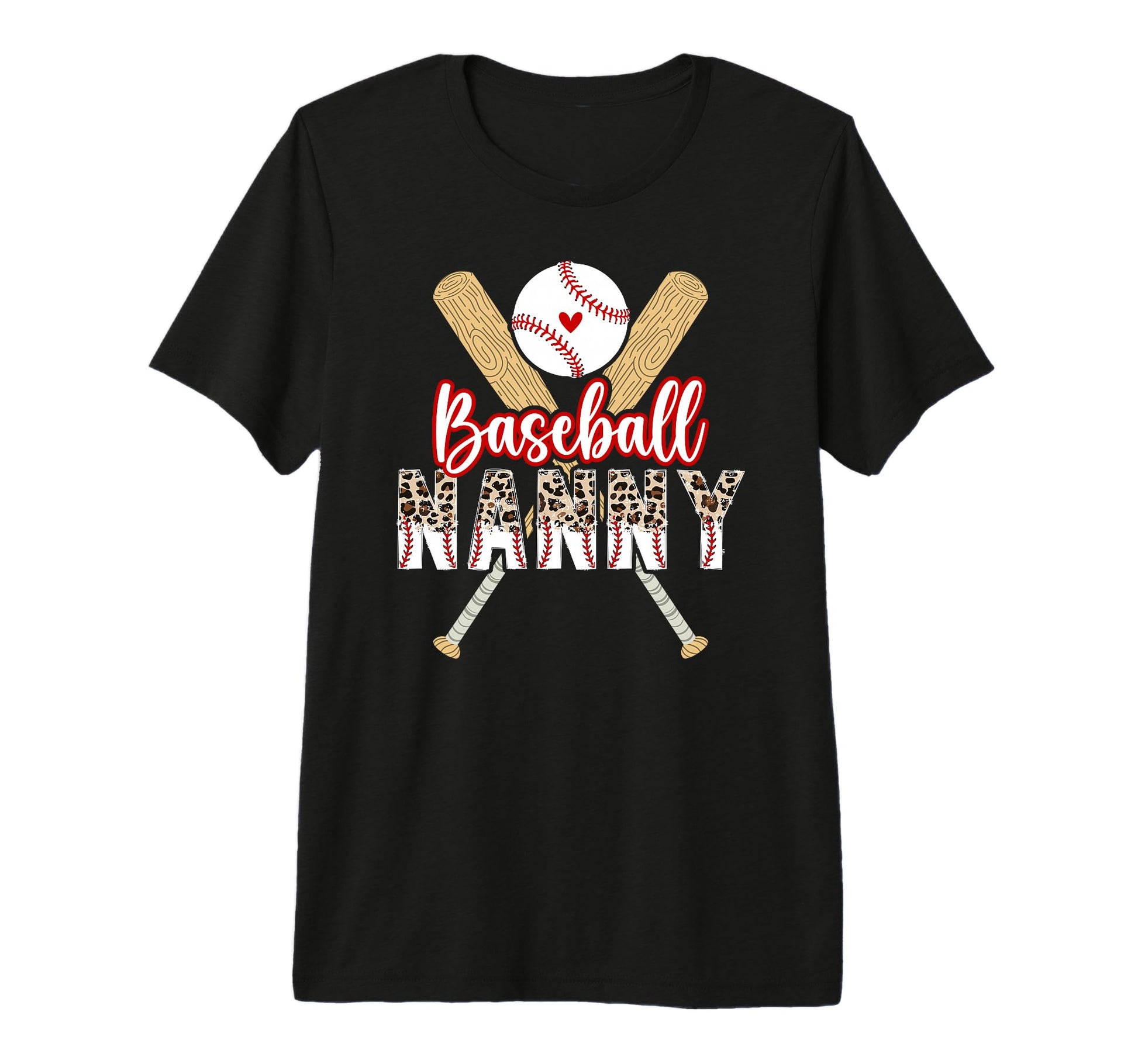 Baseball Nanny Leopard Nanny Baseball T-Shirt - Novelty Apparel Men Women - T-Shirt, Sweatshirt, Hoodie