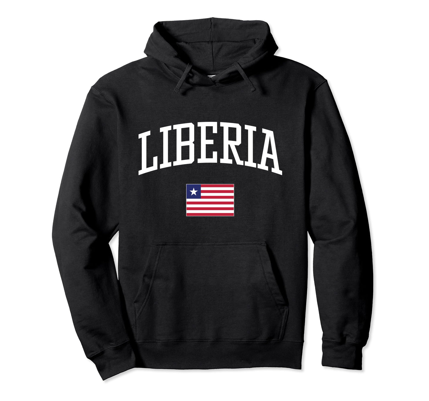 Flag Liberia Love Your Country Hoodie - Casual Everyday Wear Men Women - T-Shirt, Sweatshirt, Hoodie