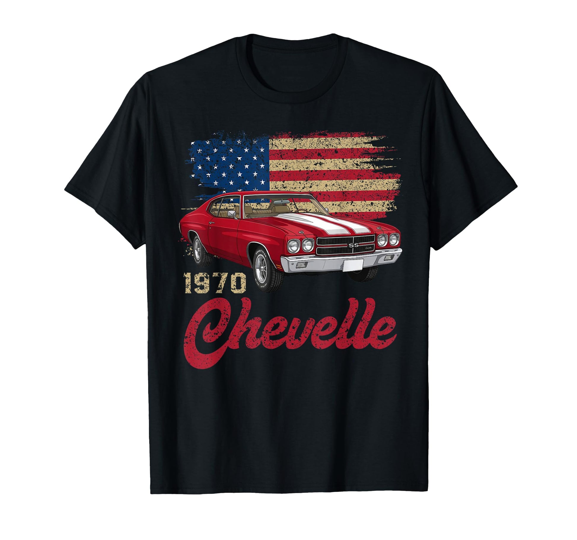 1970 Chevelle 70 American Muscle T-Shirt - Fun Novelty Design for Adults - T-Shirt, Sweatshirt, Hoodie