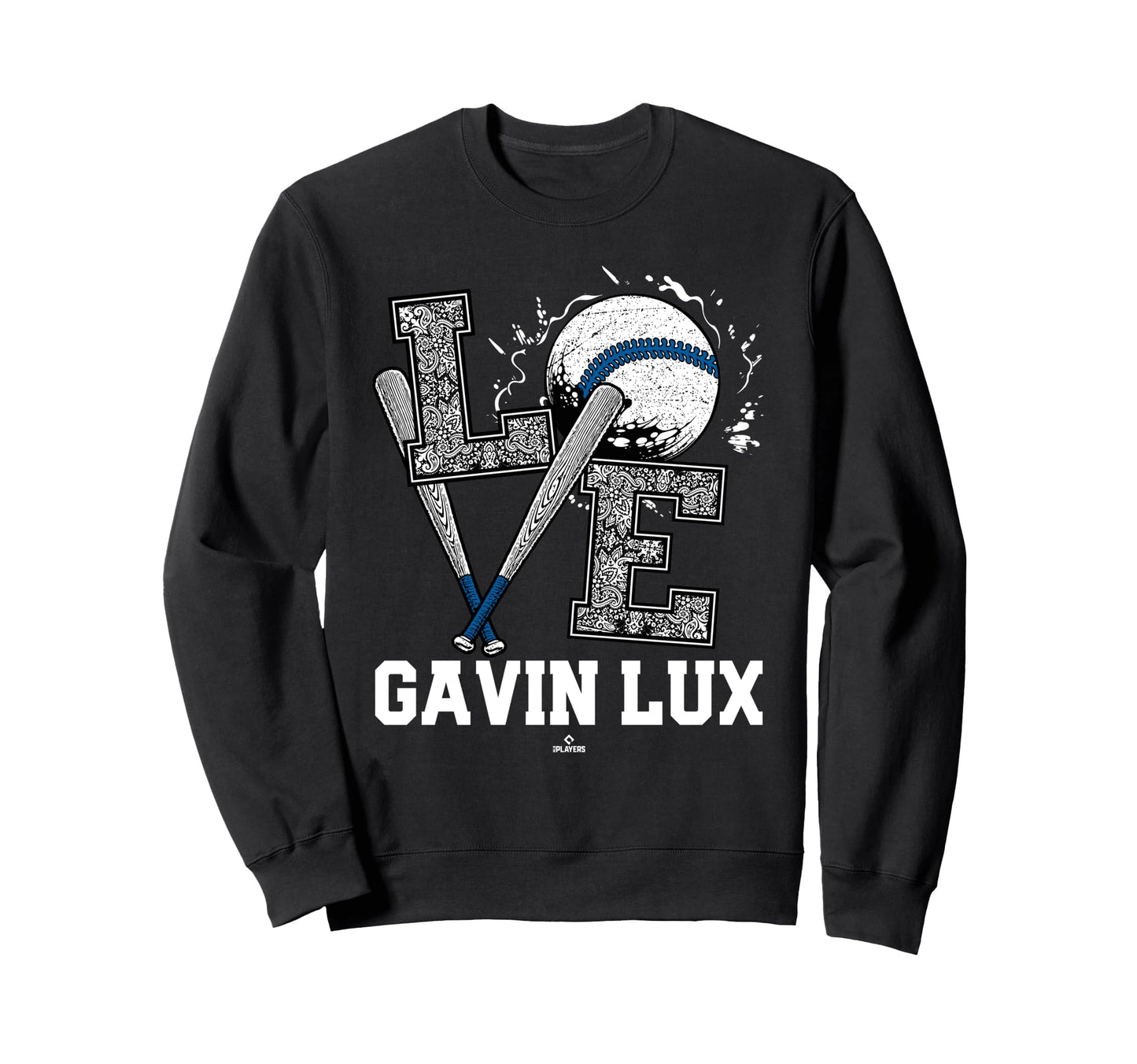 Distressed Baseball Love Gavin Sweatshirt - Casual Everyday Wear Unisex - T-Shirt, Sweatshirt, Hoodie