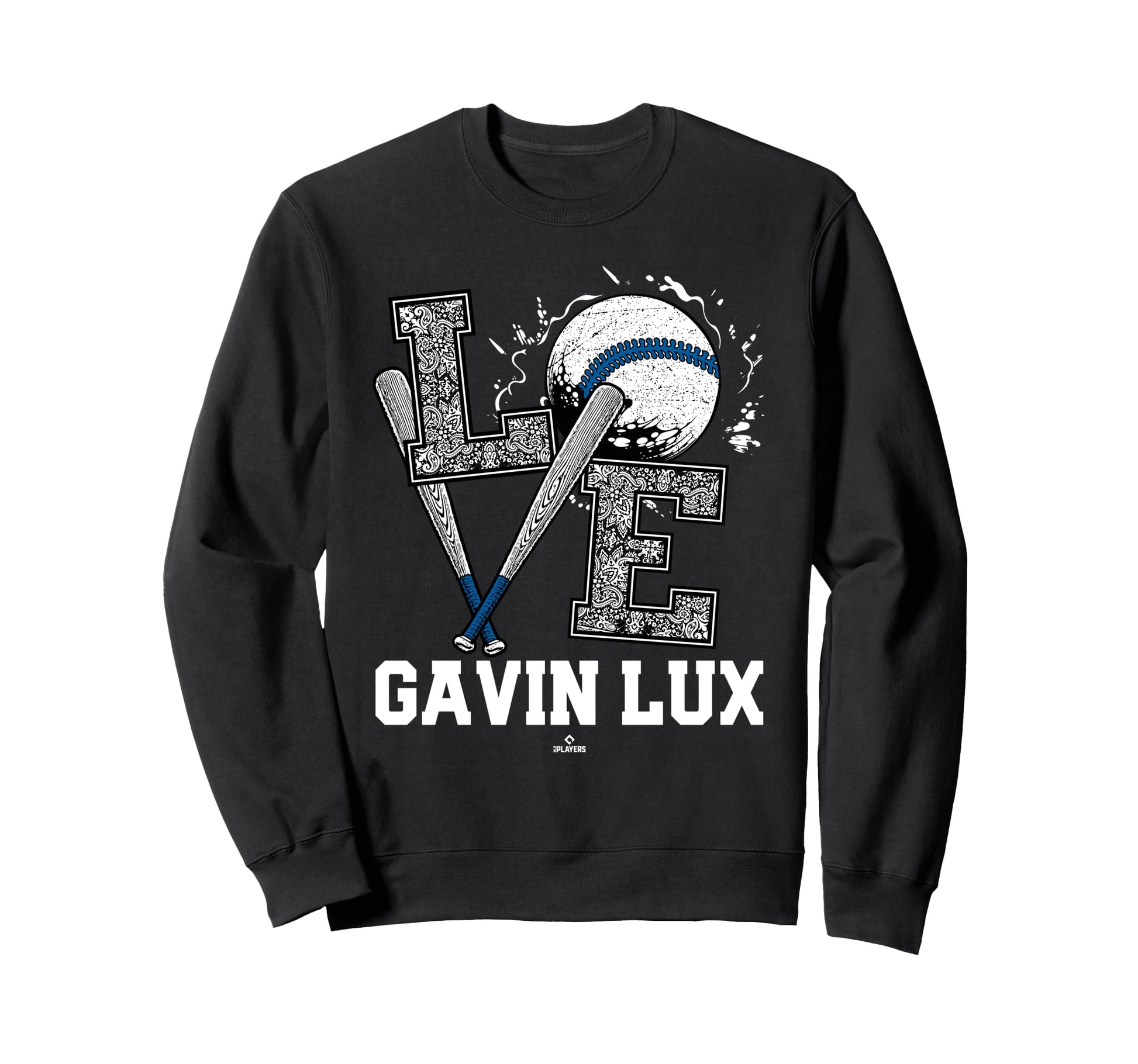 Distressed Baseball Love Gavin Sweatshirt - Casual Everyday Wear Unisex - T-Shirt, Sweatshirt, Hoodie