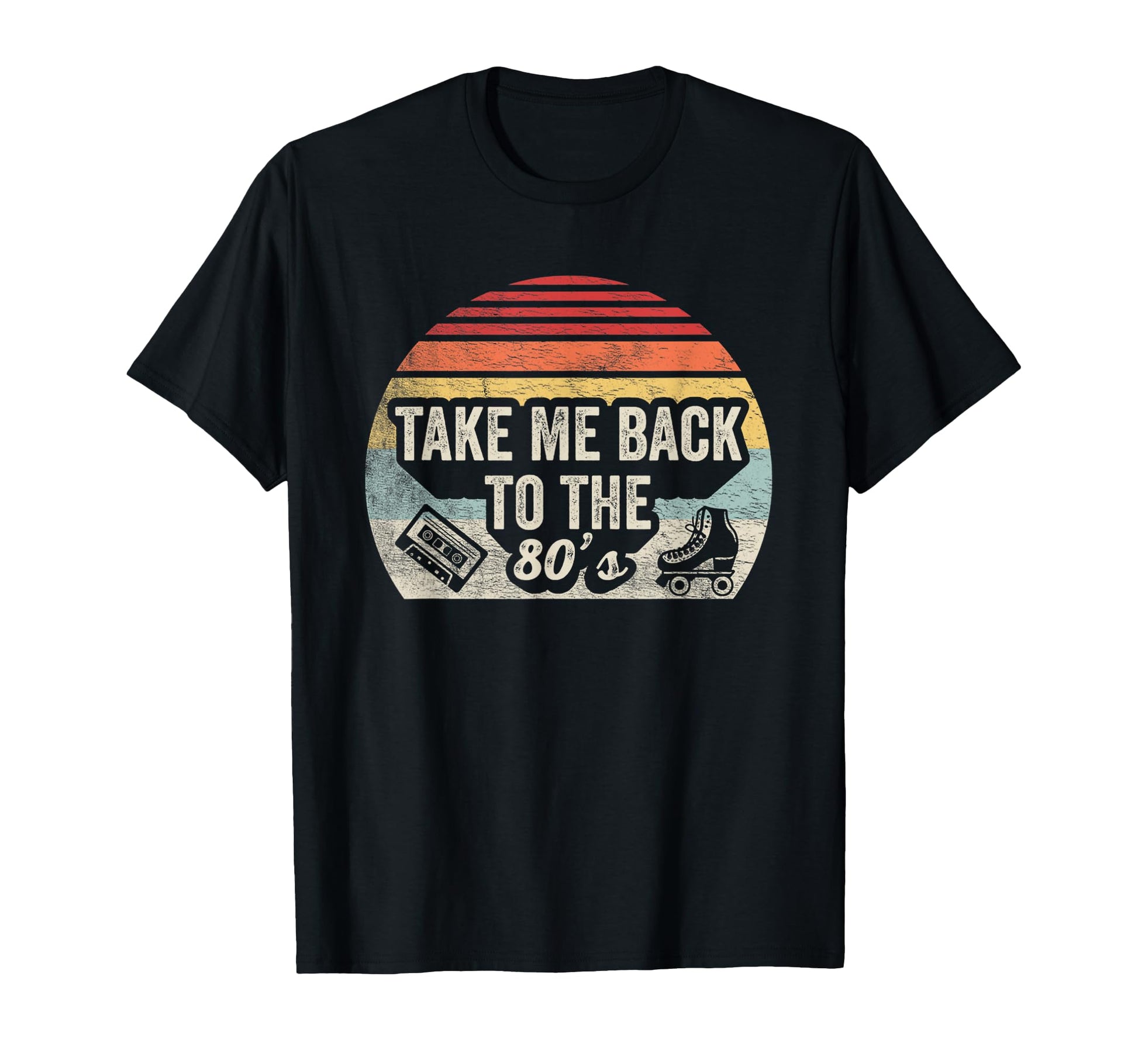 Take Me Back To 80S Cassette Roller T-Shirt - Unique Graphic Men Women - T-Shirt, Sweatshirt, Hoodie