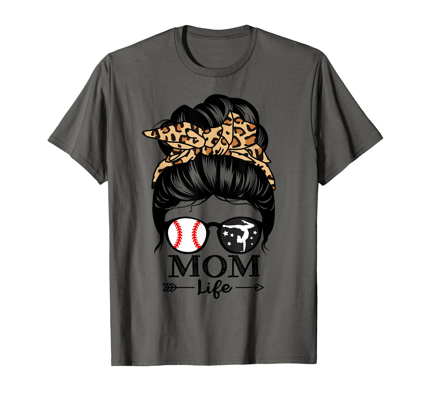 Mom Life Messy Bun Hair Funny T-Shirt - Aesthetic Graphic Men Women - T-Shirt, Sweatshirt, Hoodie