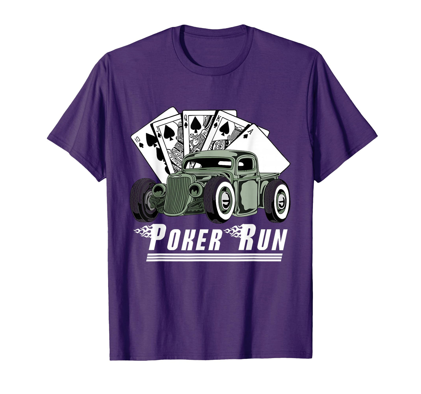 Rat Rod Poker Run Car Show Hot T-Shirt - Casual Everyday Wear Men Women - T-Shirt, Sweatshirt, Hoodie