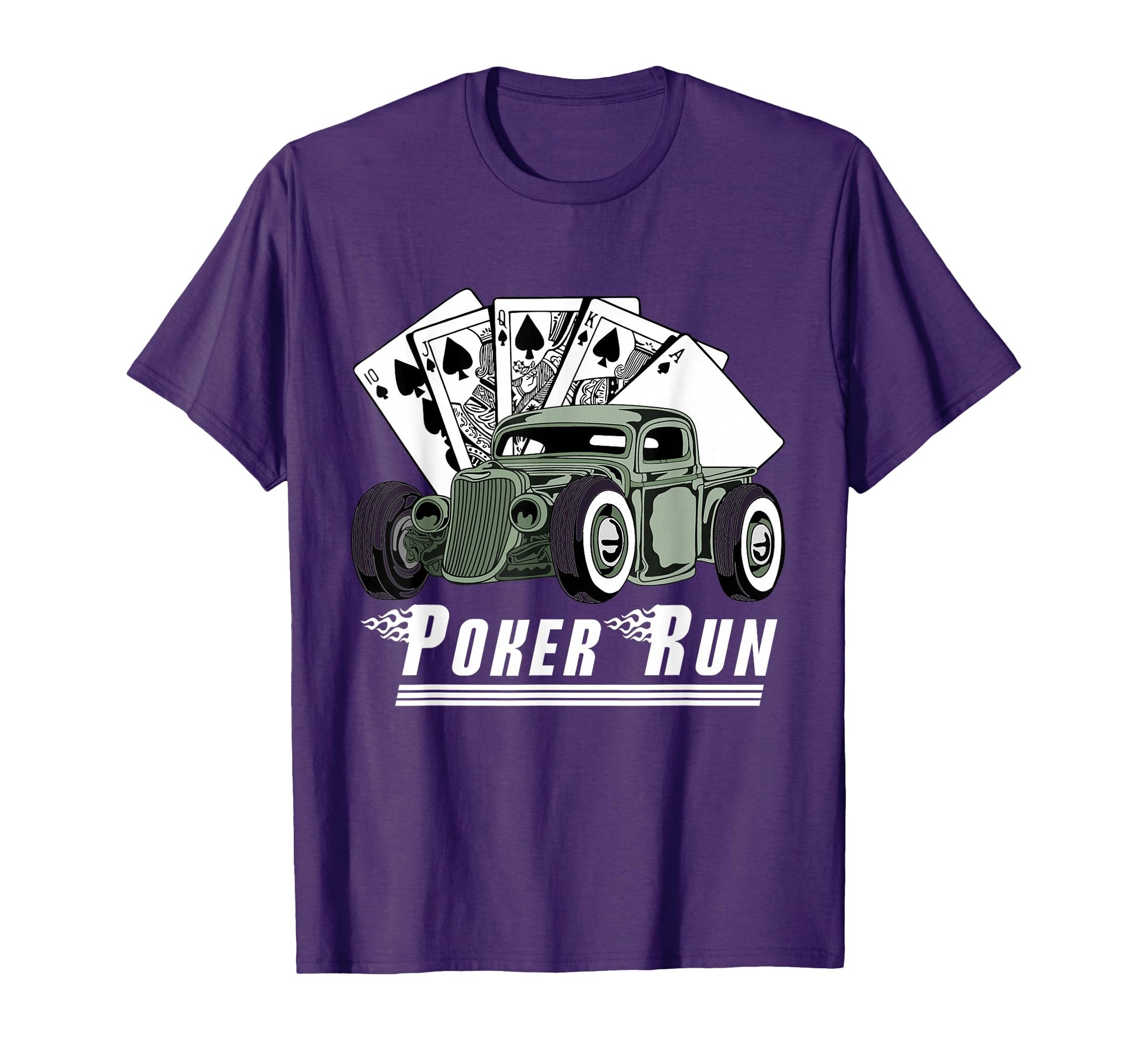 Rat Rod Poker Run Car Show Hot T-Shirt - Casual Everyday Wear Men Women - T-Shirt, Sweatshirt, Hoodie