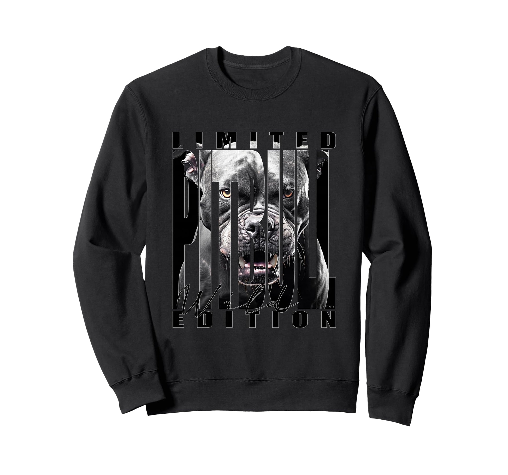 Y2K Streetwear Dog Pit Bull Sweatshirt - Fun Novelty Design Men Women - T-Shirt, Sweatshirt, Hoodie