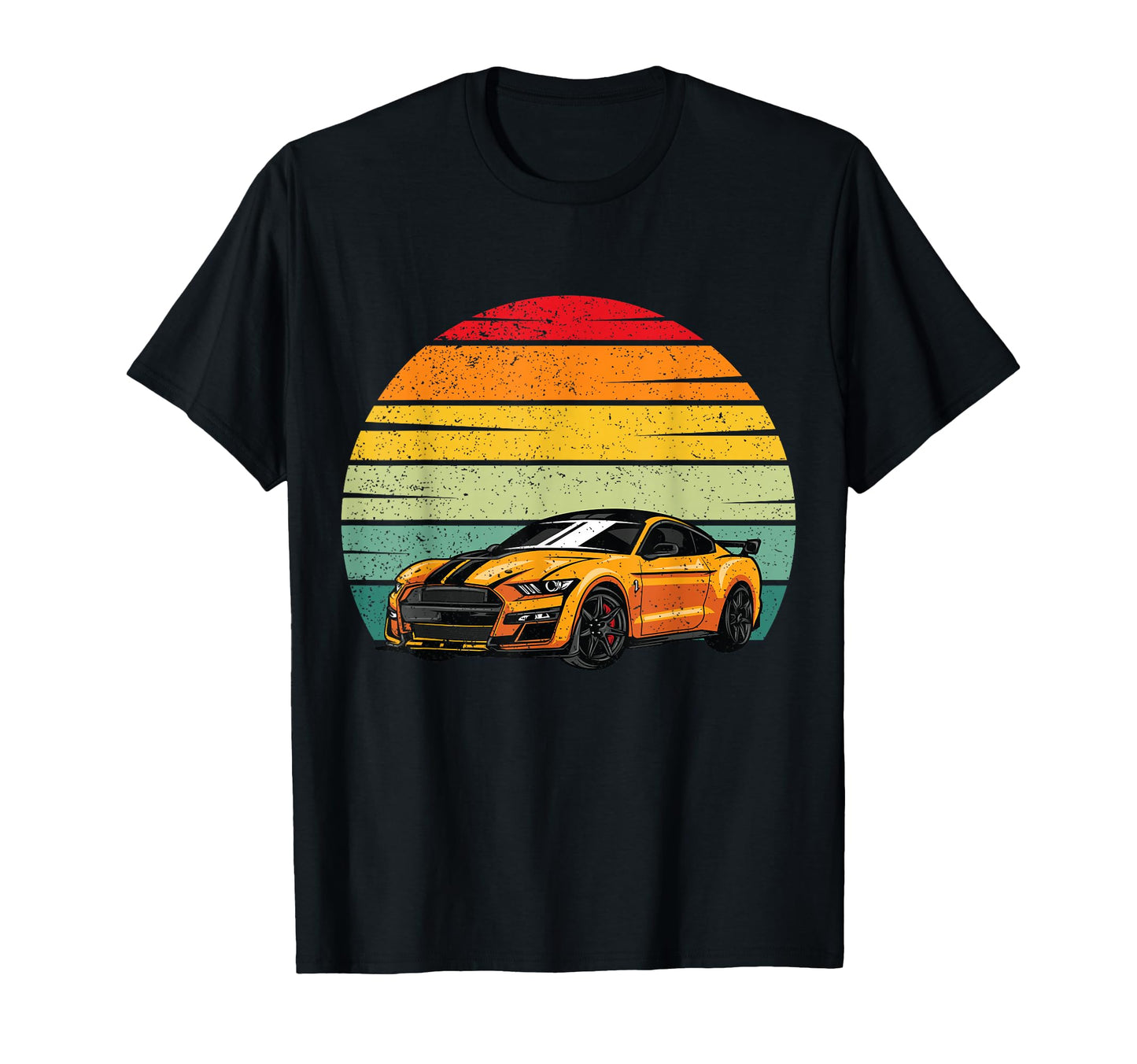 Sport Car Golden Car Lover Gift T-Shirt - Graphic Print for Adults - T-Shirt, Sweatshirt, Hoodie