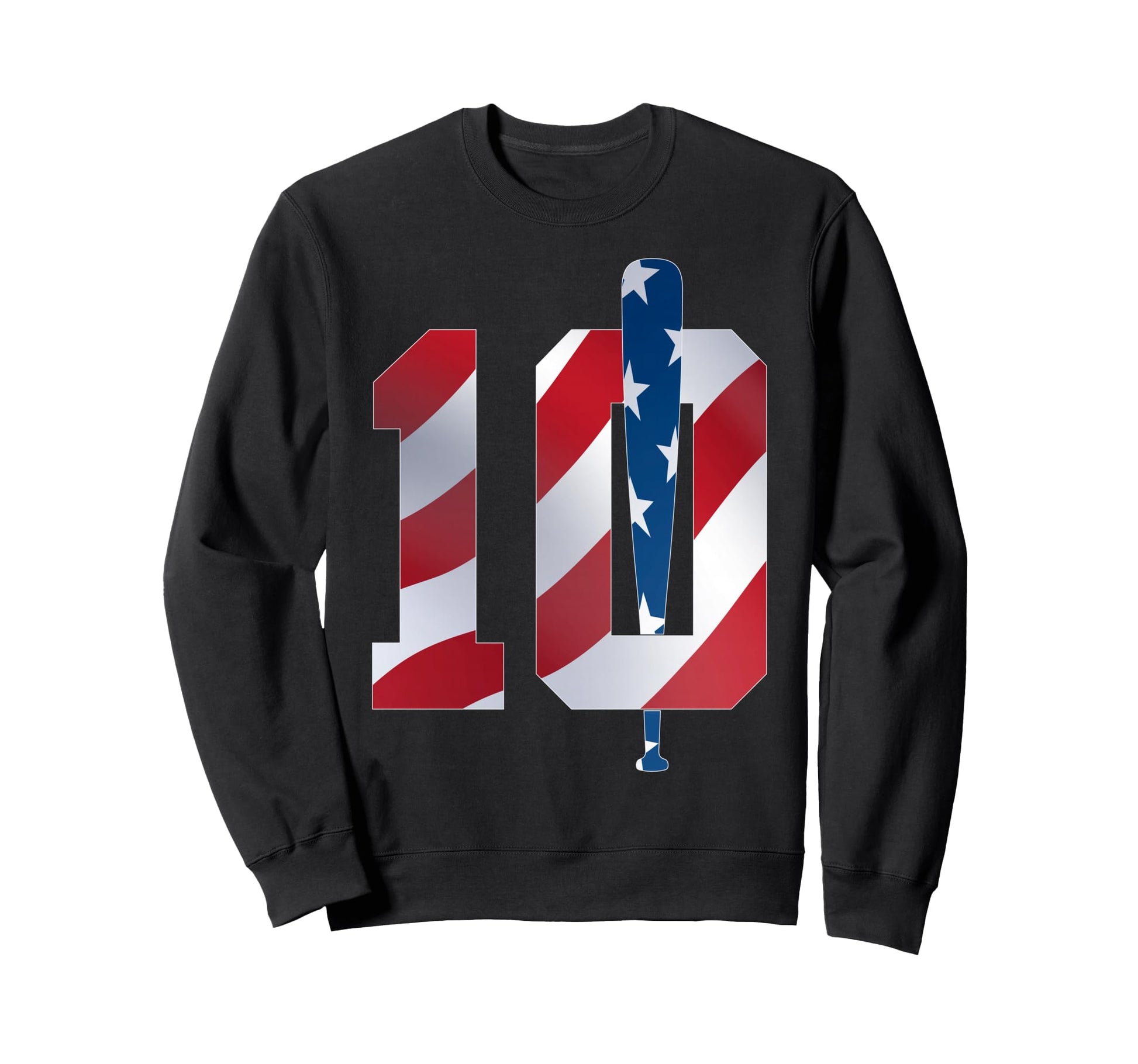 Number 10 Years Baseball 10Th Sweatshirt - Fun Novelty Design Men Women - T-Shirt, Sweatshirt, Hoodie