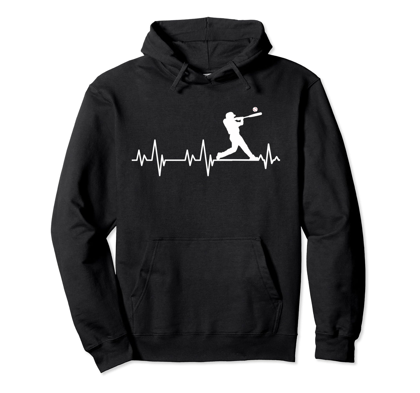 Baseball Heartbeat Baseball Players And Hoodie - Unique Graphic Men Women - T-Shirt, Sweatshirt, Hoodie