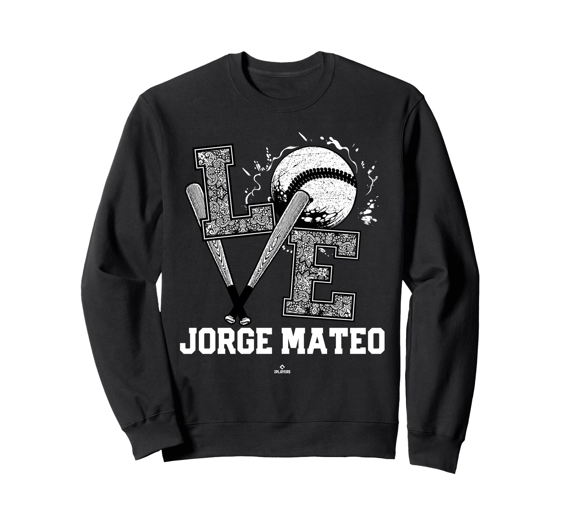 Distressed Baseball Love Jorge Mateo Sweatshirt - Novelty Apparel Unisex - T-Shirt, Sweatshirt, Hoodie