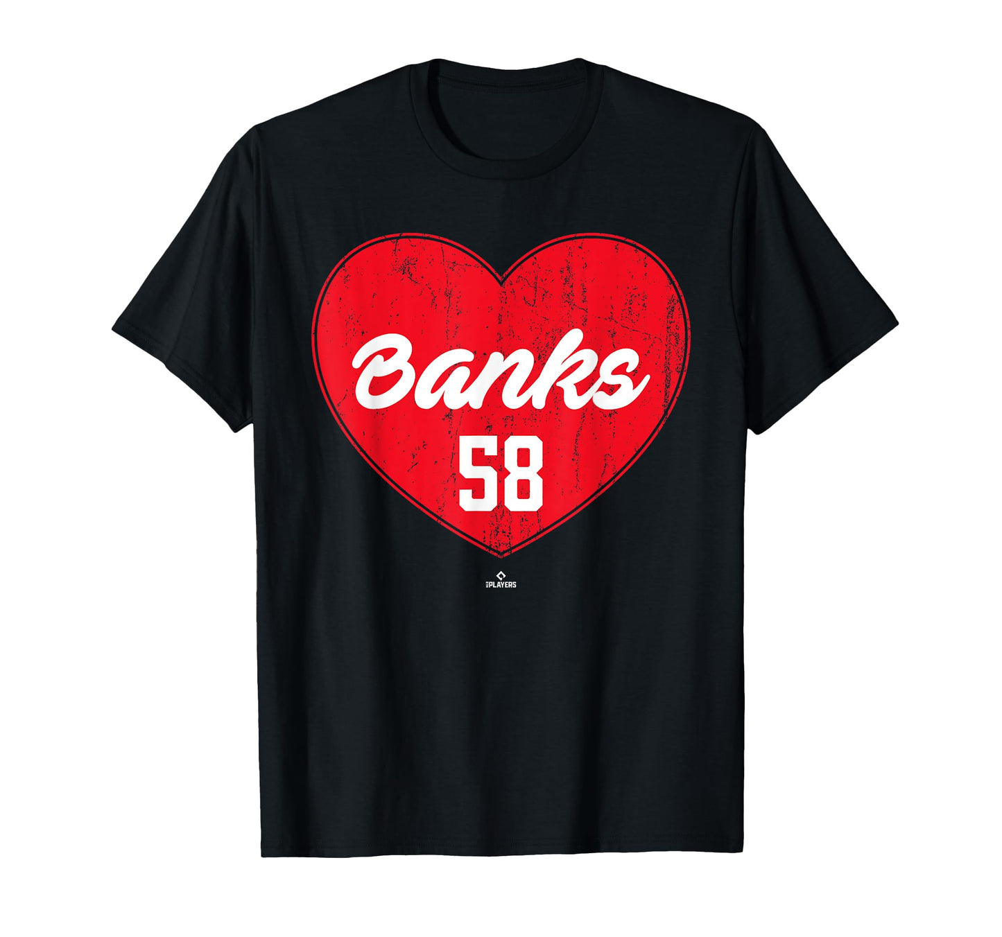 Distressed Heart Tanner Banks T-Shirt - Minimalist Print for Adults - T-Shirt, Sweatshirt, Hoodie