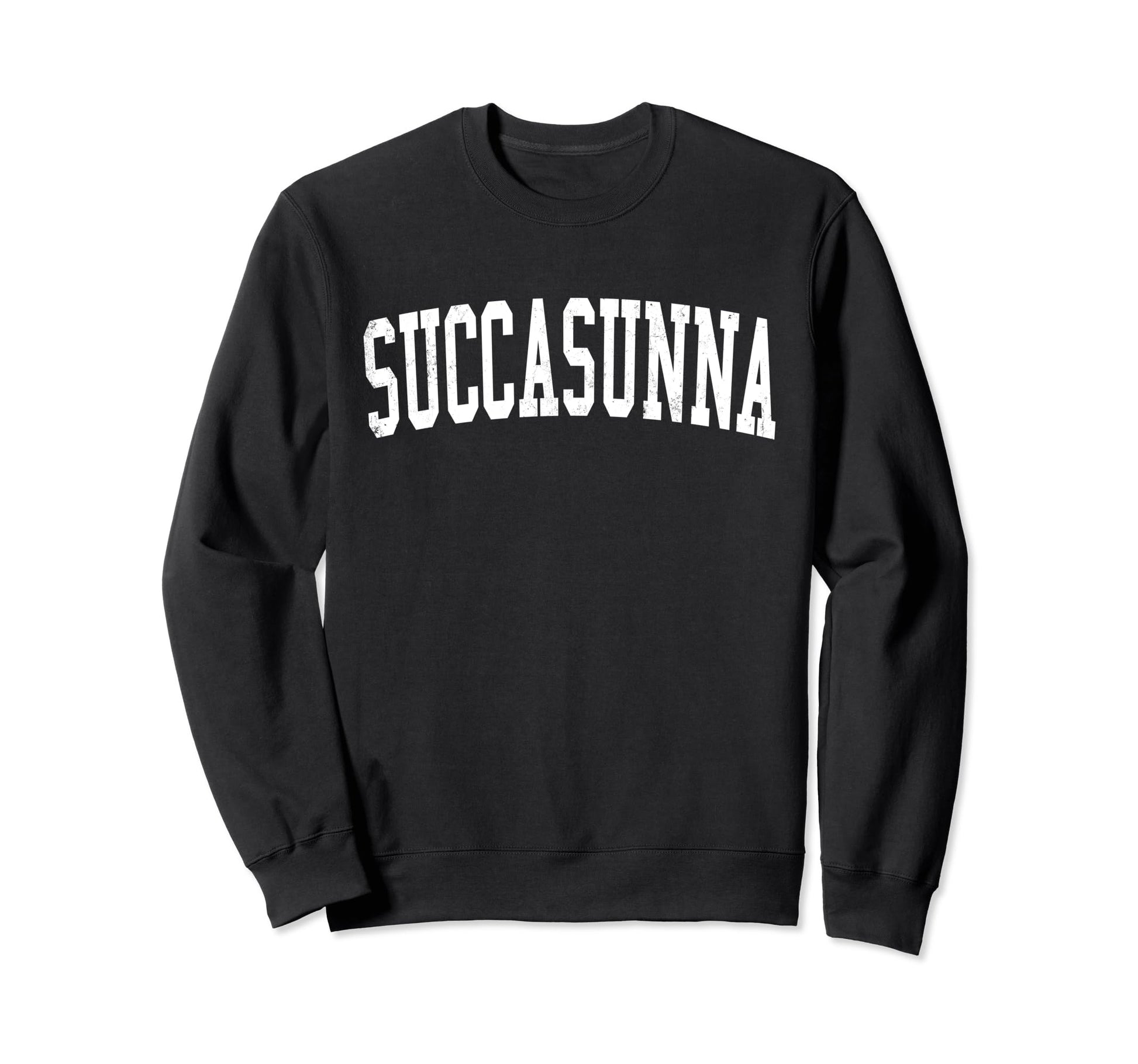 Succasunna Nj Distressed White Sweatshirt - Streetwear Style for Adults - T-Shirt, Sweatshirt, Hoodie