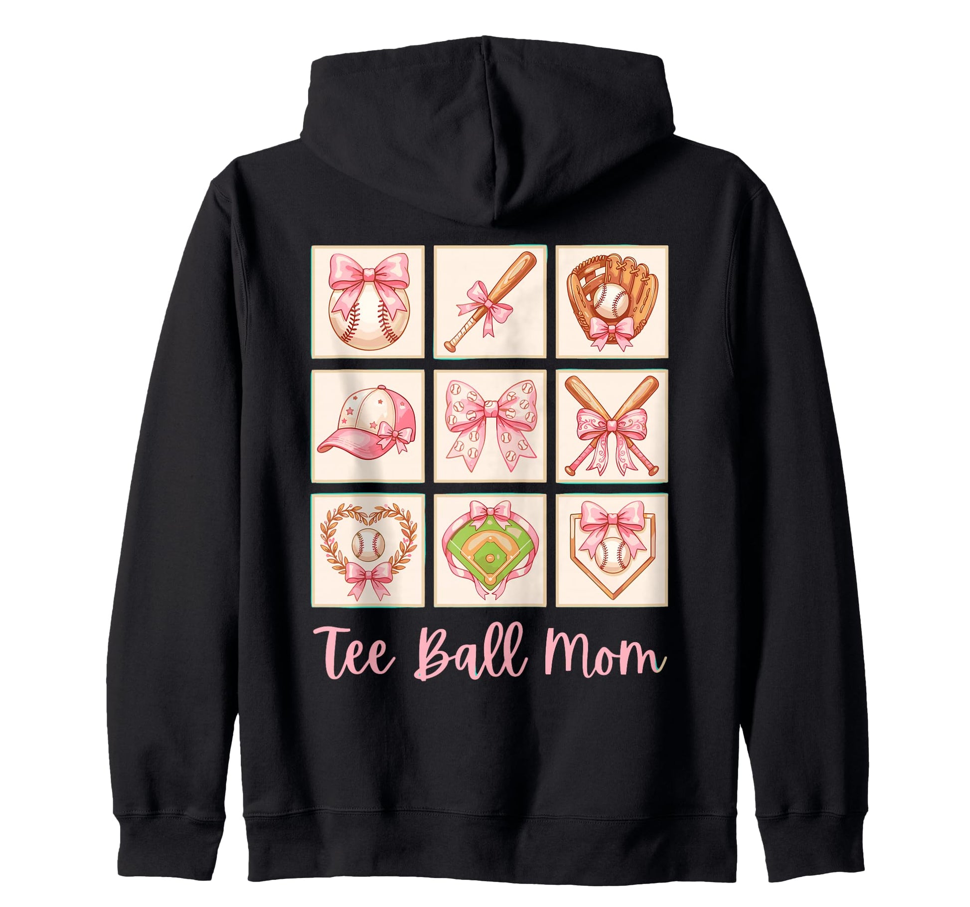 Baseball Supporter Bow Matching Sweatshirt - Fun Novelty Design Unisex - T-Shirt, Sweatshirt, Hoodie