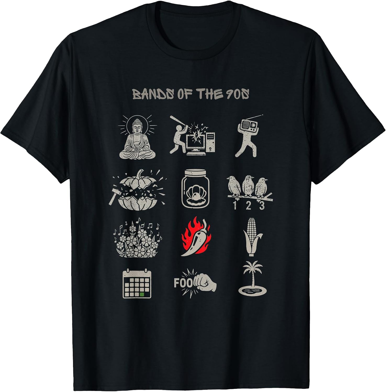 Minimalist Icon Graphics Music Lovers Gear - Adult & Kids T-Shirts, Sweatshirts & Hoodies apparel design preview 1