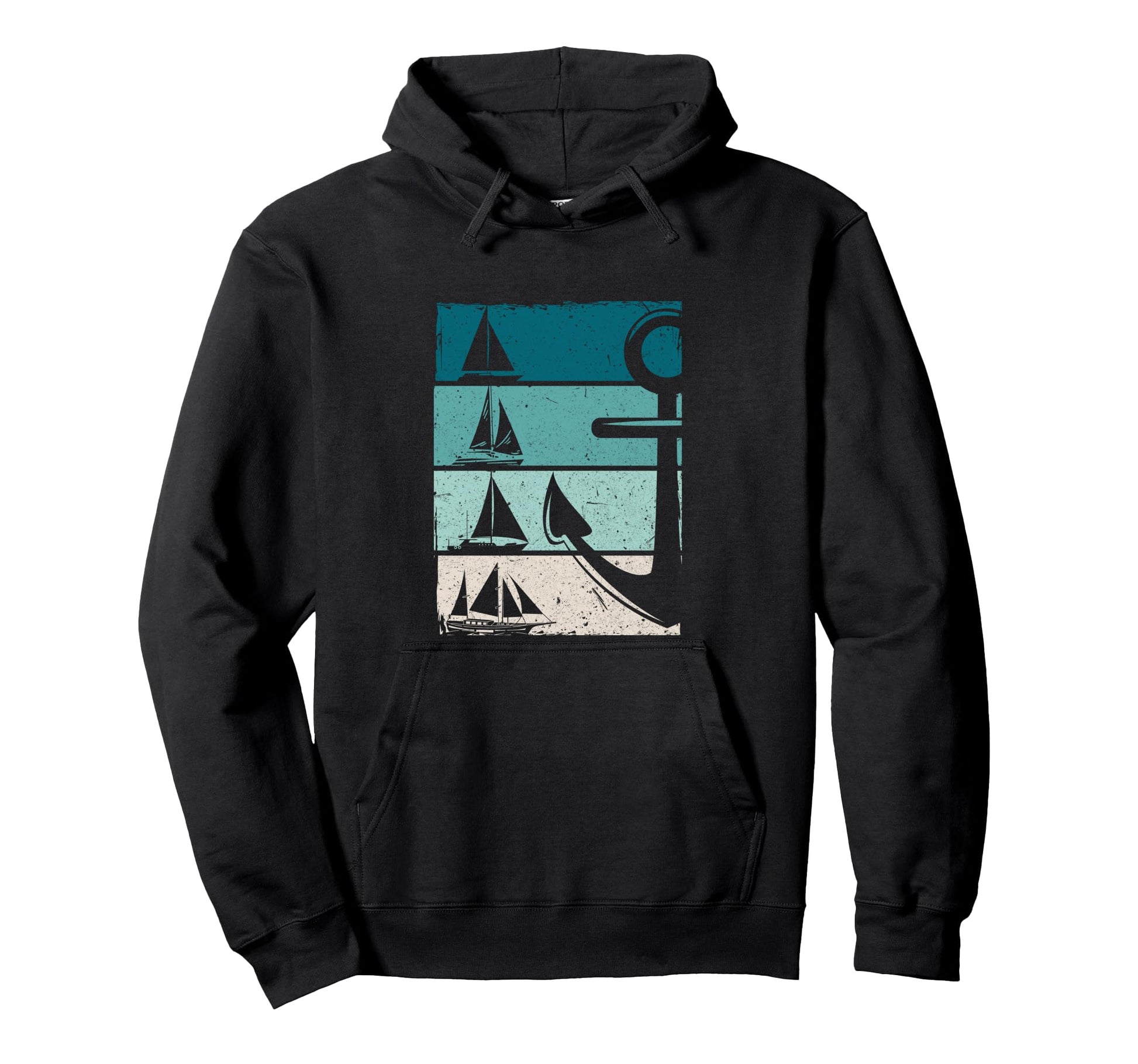 Sailing Ship Modern Used Stripes And Hoodie - Unique Graphic for Adults - T-Shirt, Sweatshirt, Hoodie